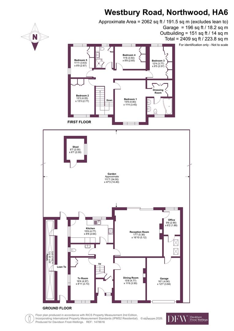 62, Westbury Road, Northwood floorplan