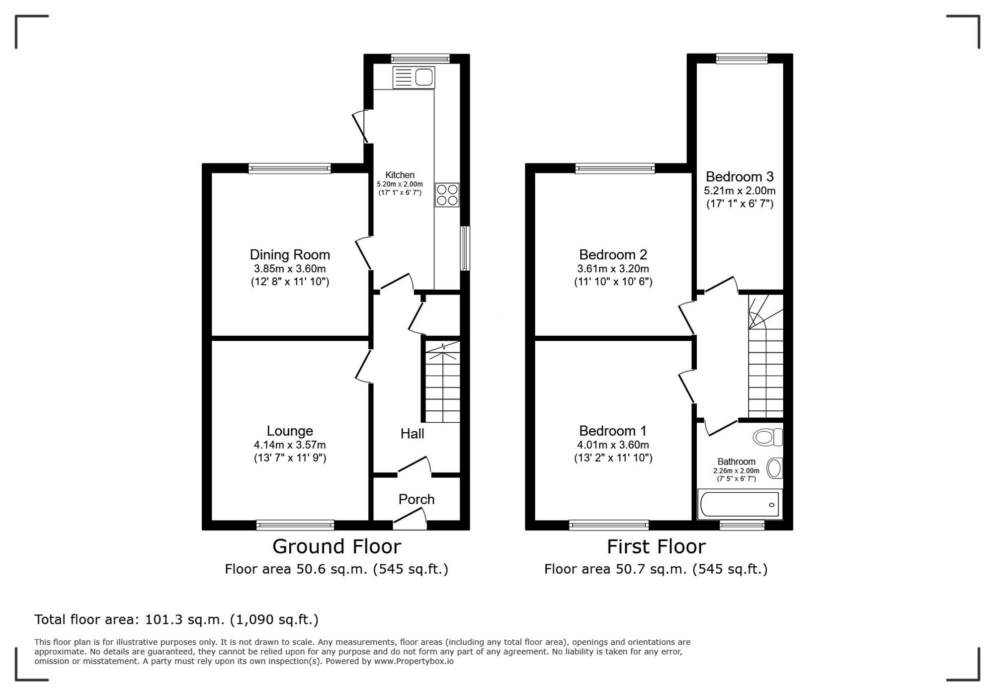 50 Penrhos Avenue, Llandudno Junction floorplan