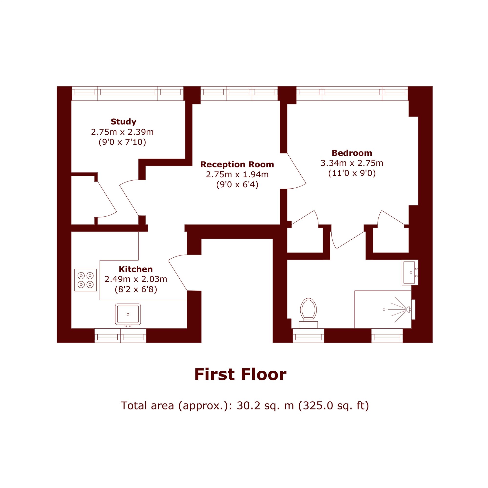 Flat 3, Marqueen Court, 42, Kensington Church Street, London floorplan