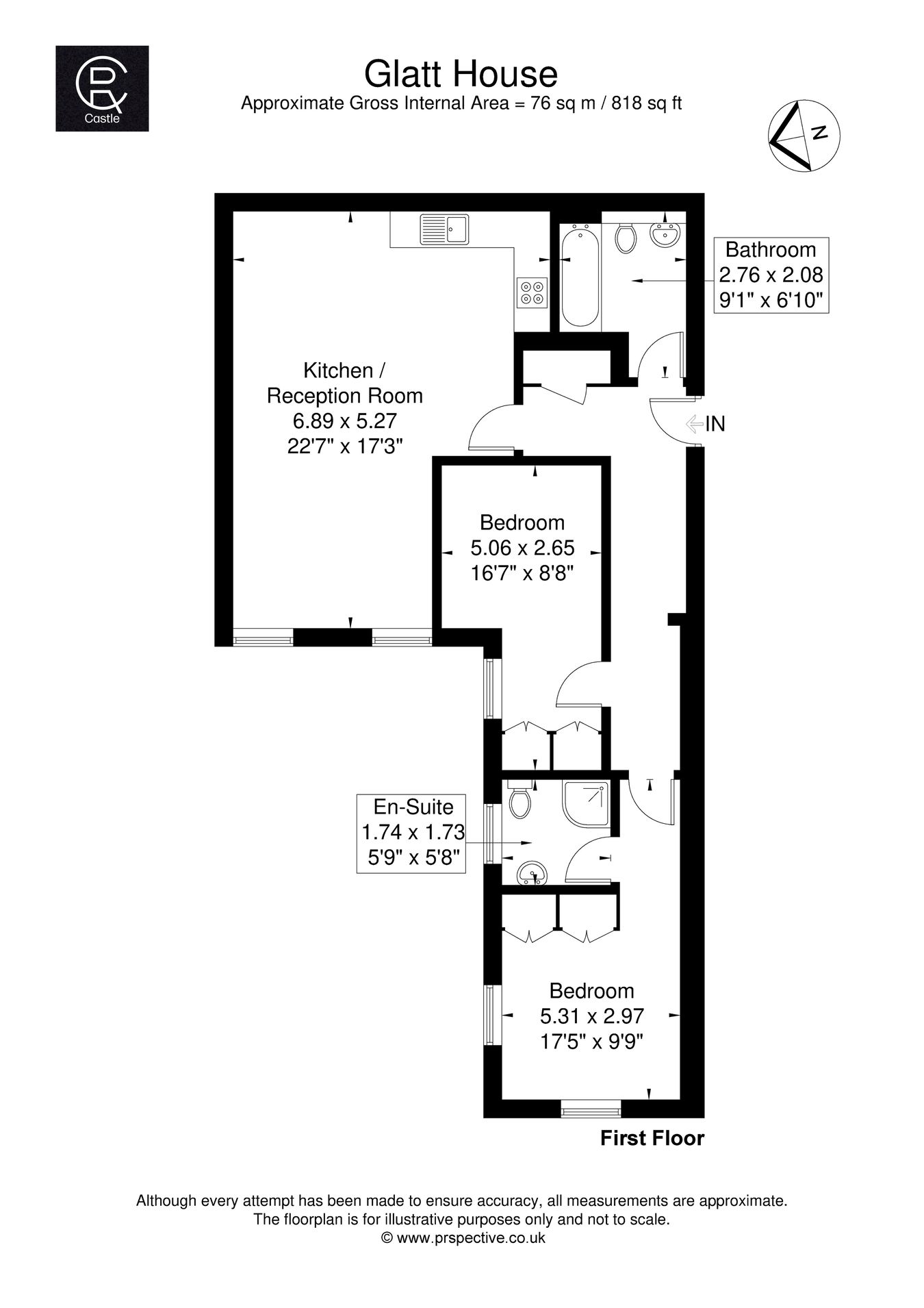 Glatt House, Hilda Road, Southall floorplan
