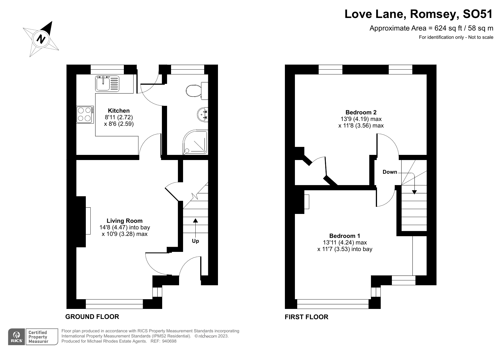 2, Love Lane, Hampshire floorplan