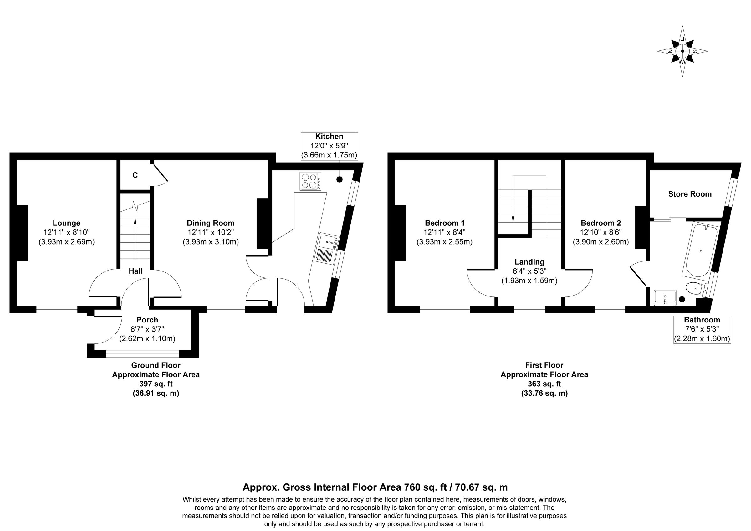 7 Moor View, Laira, 7 Moor View, Laira, Plymouth floorplan
