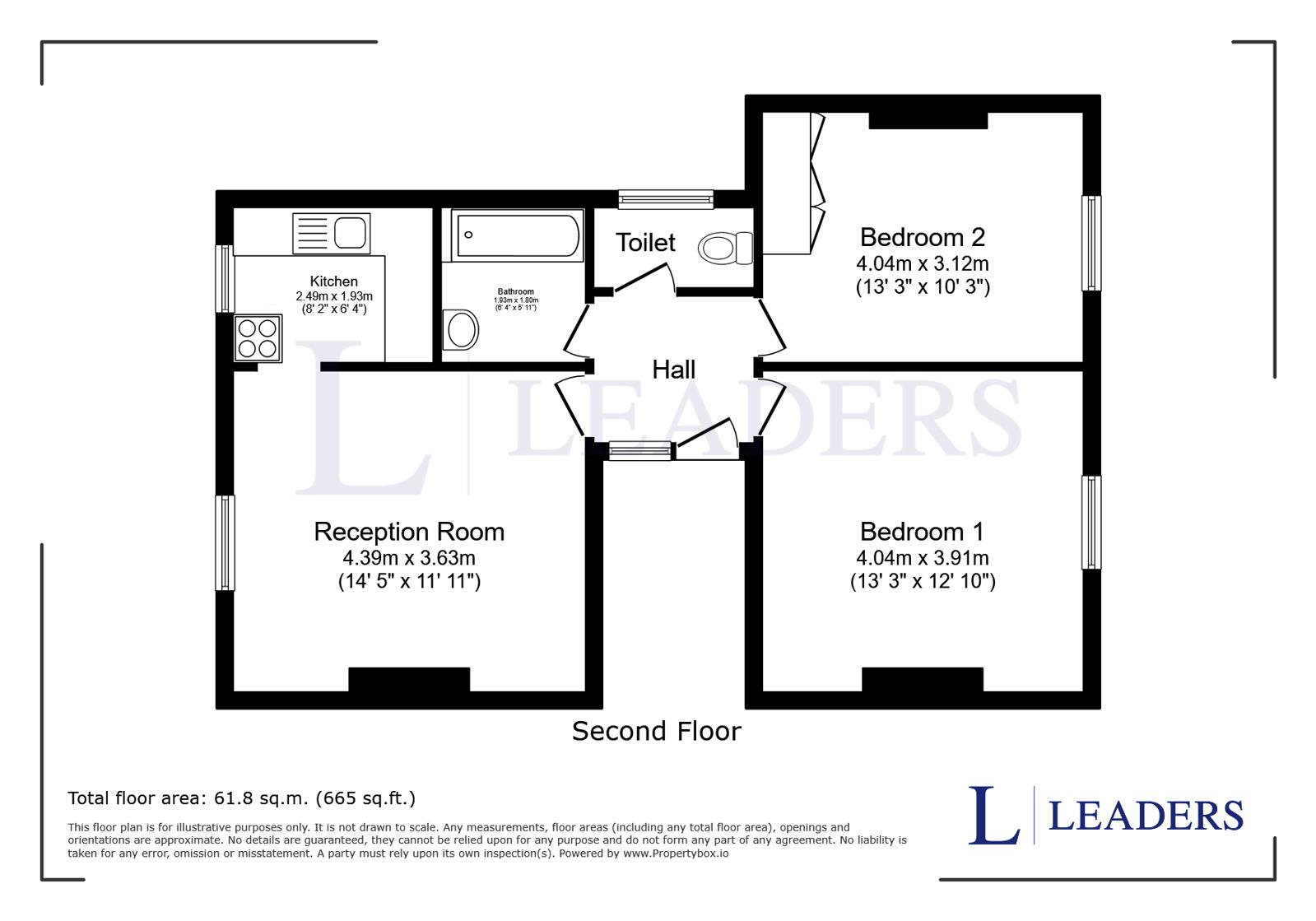 26E, Elphinstone Road, Southsea floorplan