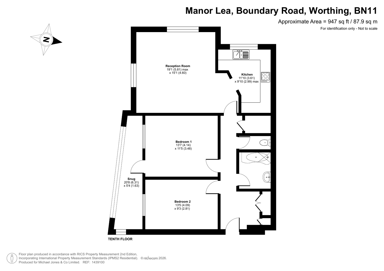 41, Manor Lea, Worthing floorplan