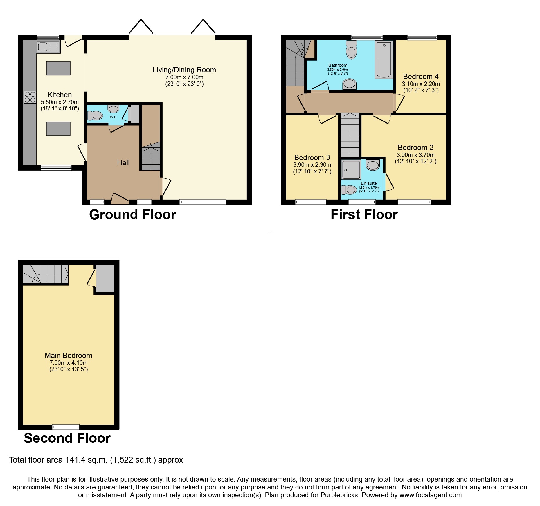 1a, Palatine Close, Wigan floorplan