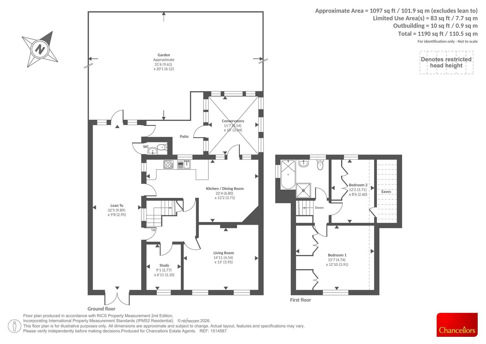 38, Cressingham Road, Reading floorplan