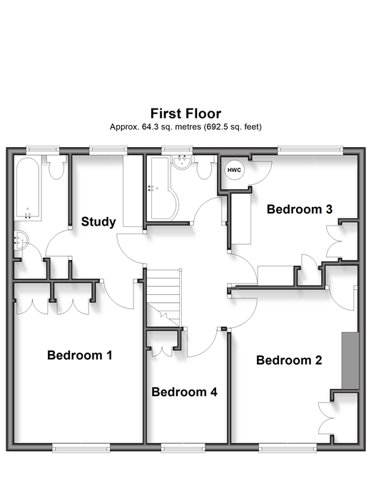 16, Faygate Crescent floorplan