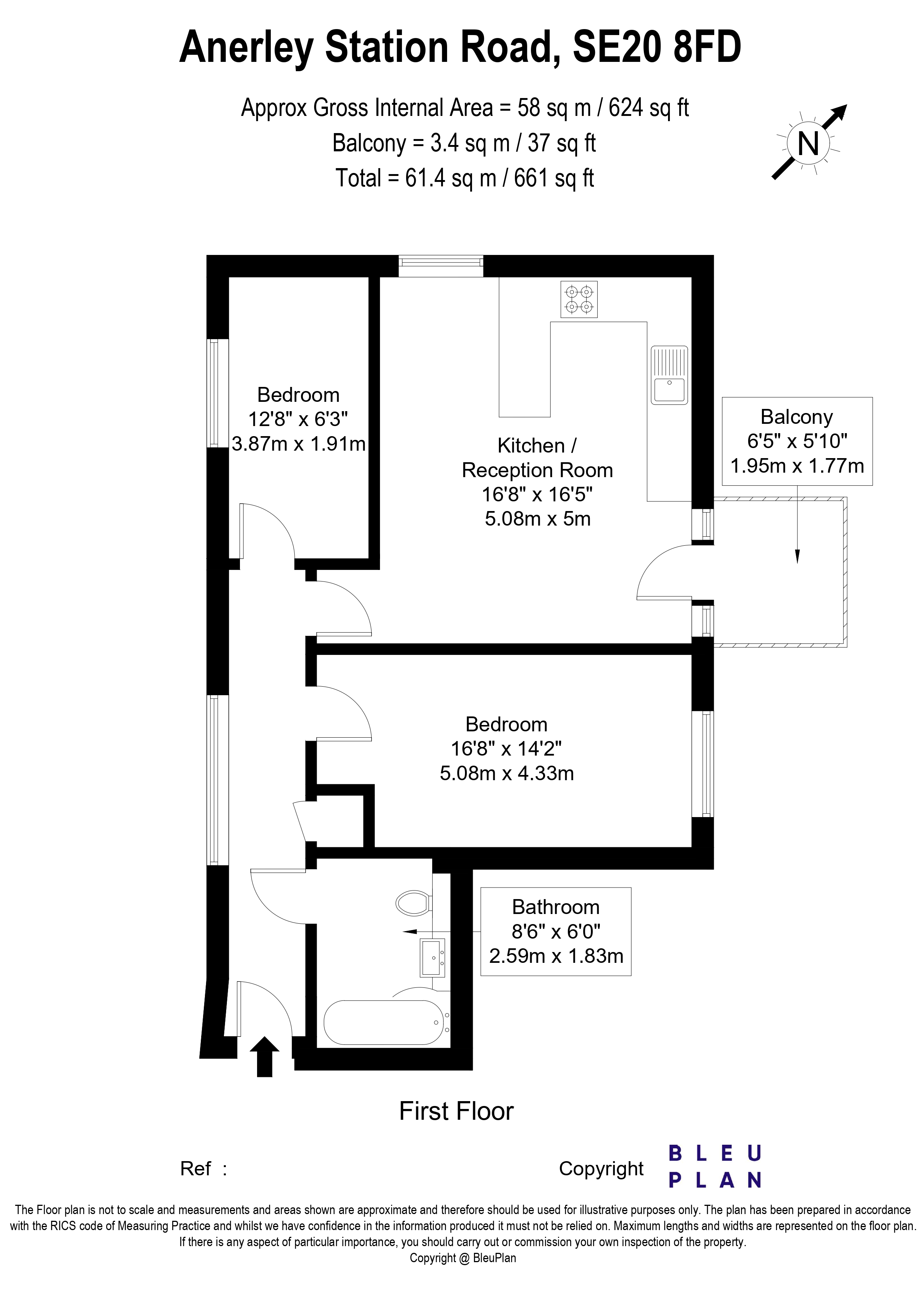 Flat 4, 5, Anerley Station Road, London floorplan