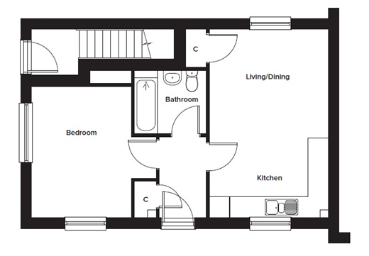 Ophelia Road Langley, Maidstone floorplan