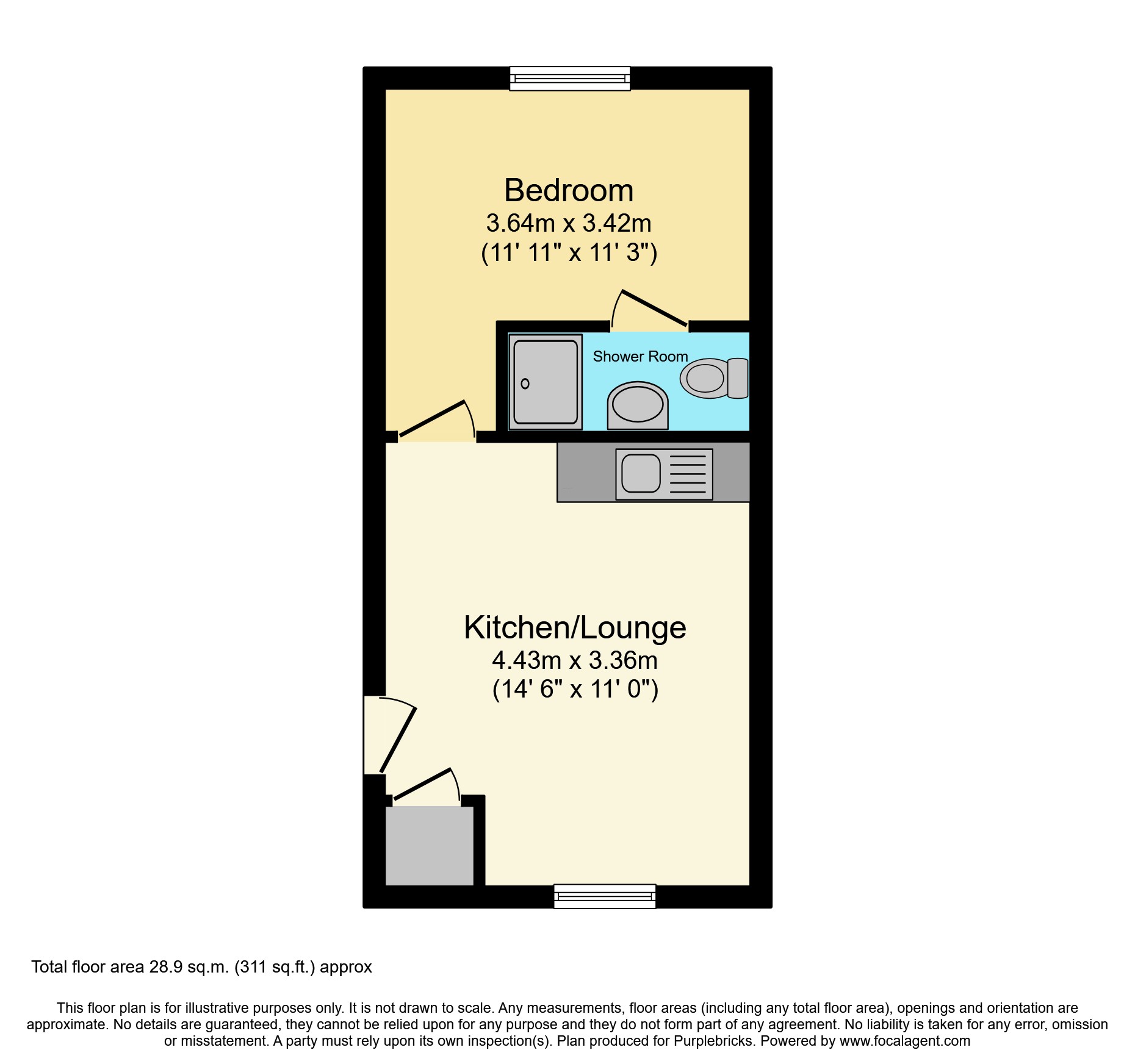 Flat 4/The Weirs 76-78, Chesil Street, Winchester floorplan