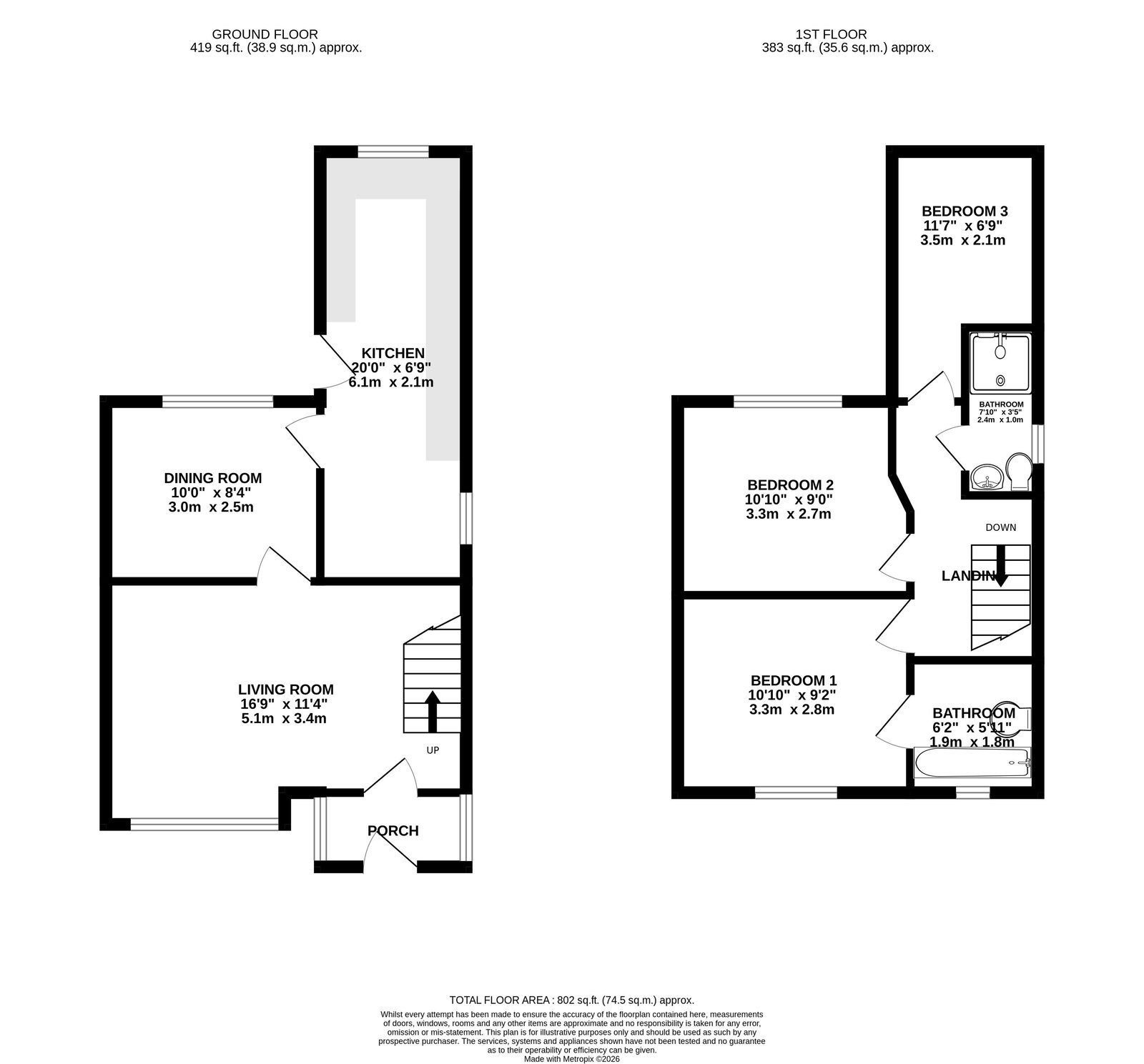 42, Reddish Vale Road, Stockport floorplan