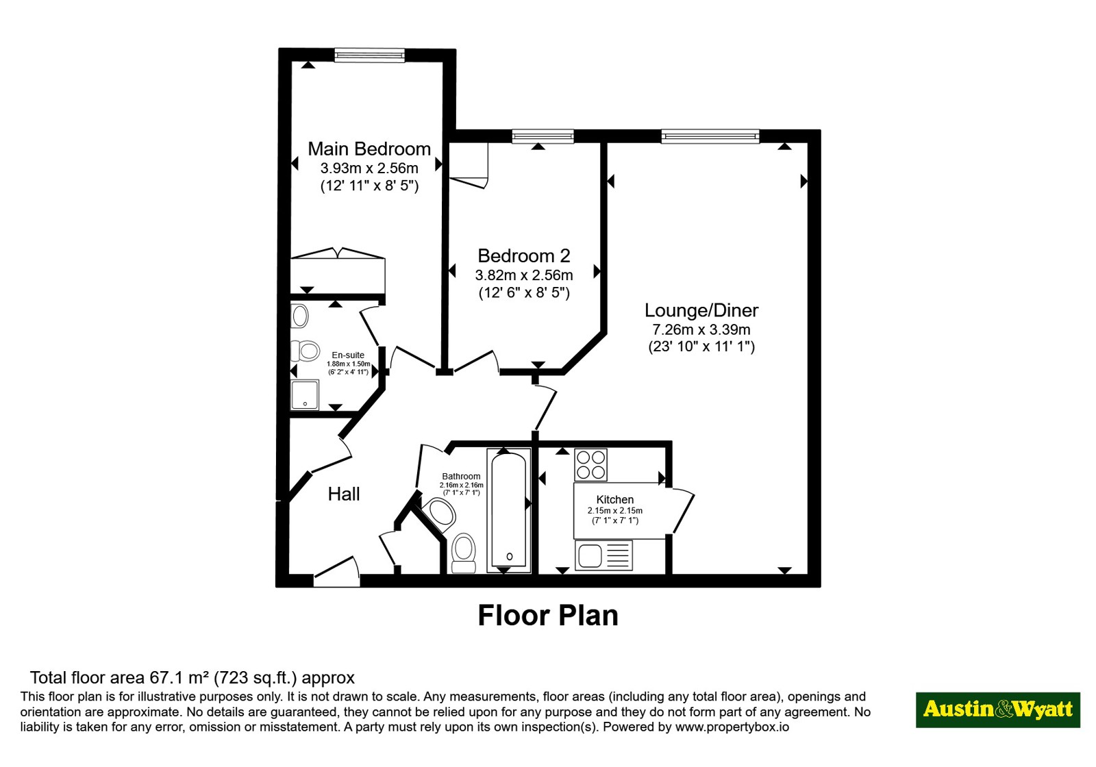 Flat 22 Highfields, 56, Richmond Gardens, Hampshire floorplan