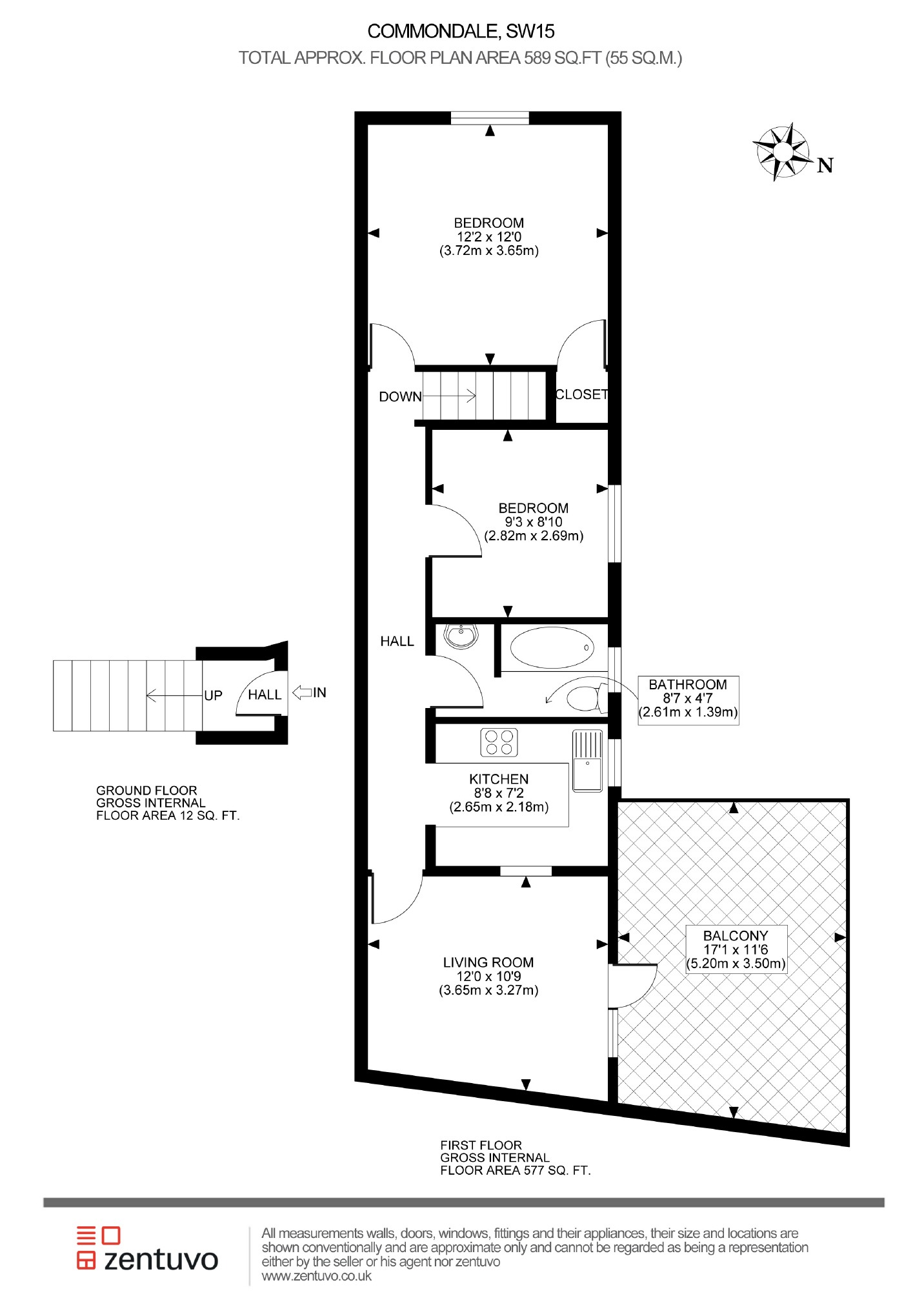 2 Bedrooms Flat to rent in Commondale, Putney SW15