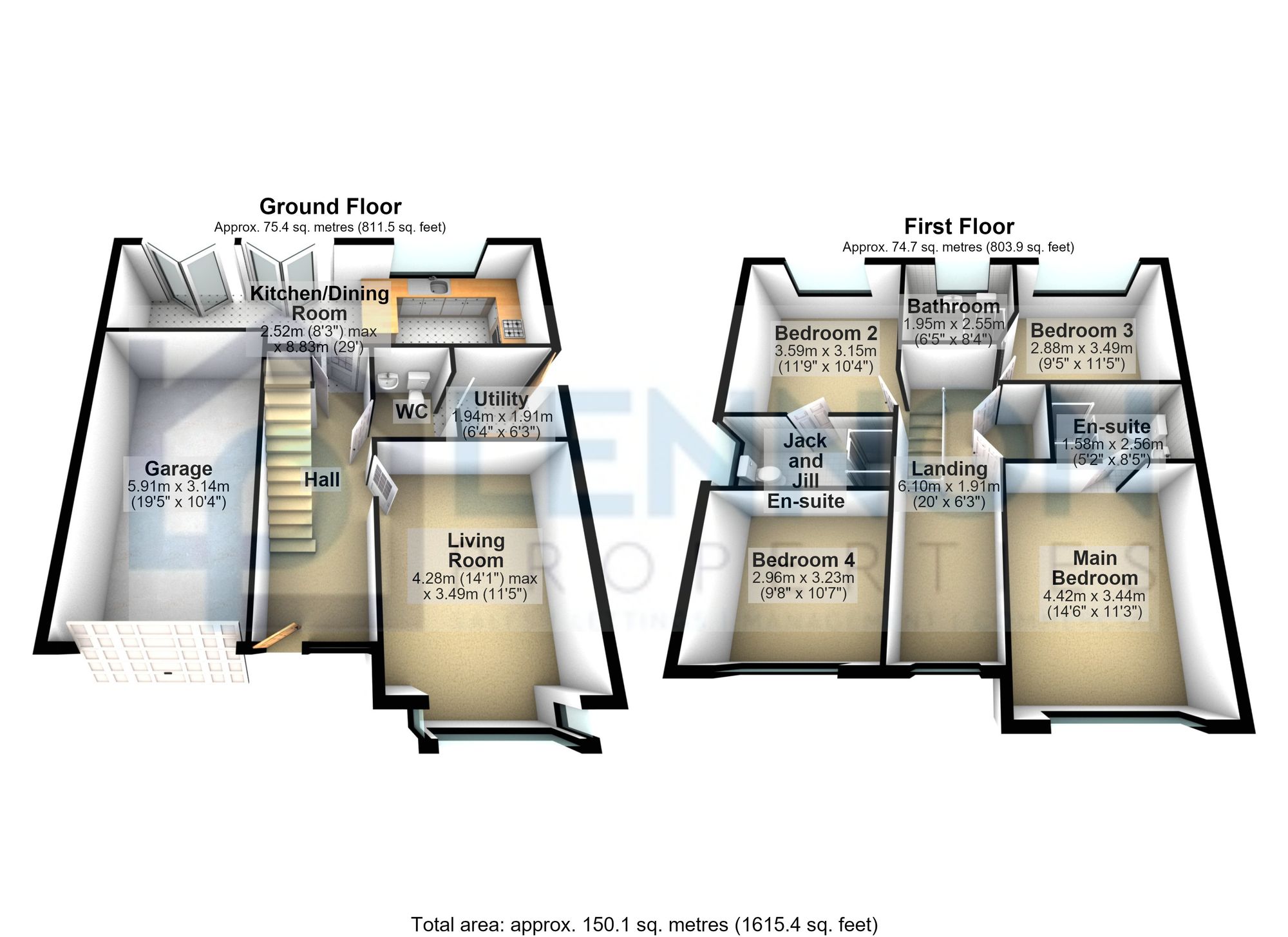 8 Torrey Pines Gardens, Ashington floorplan