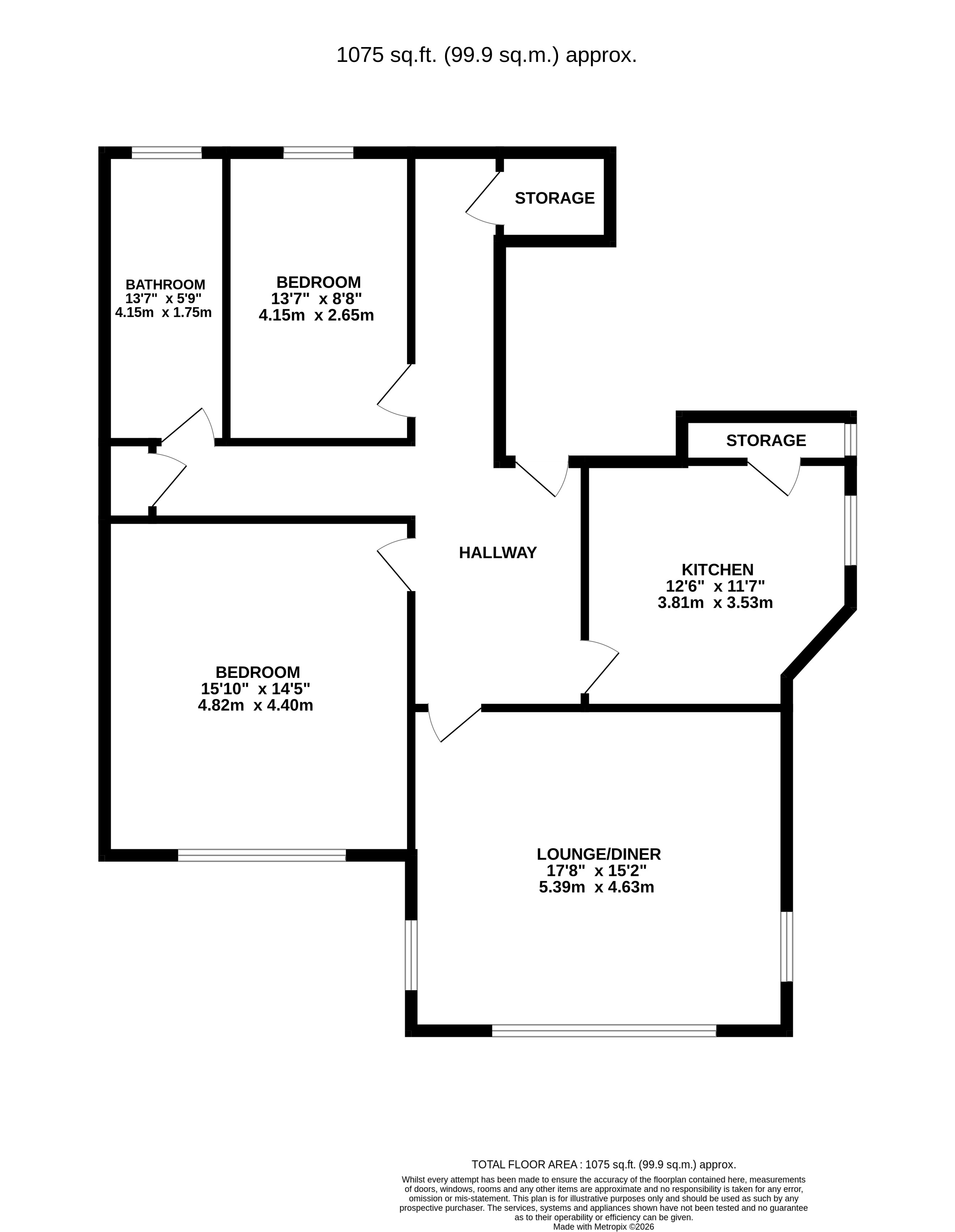 Flat 3, 9 , Granville Road, Eastbourne floorplan