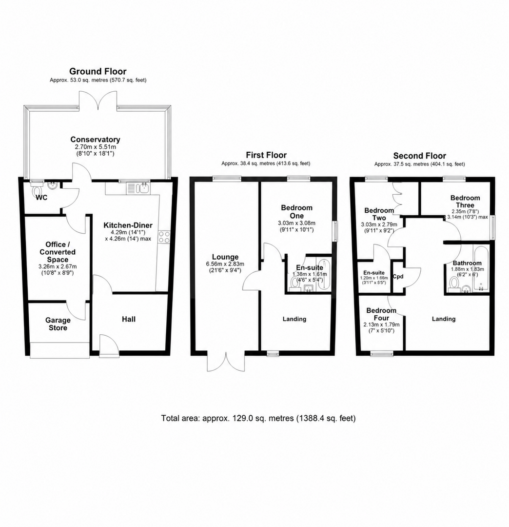 32, Pheasant Way, Cannock floorplan
