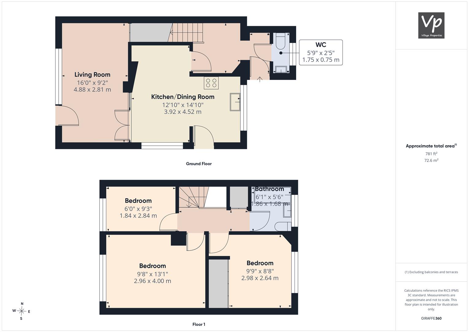 19, Stoneham Close, Reading floorplan
