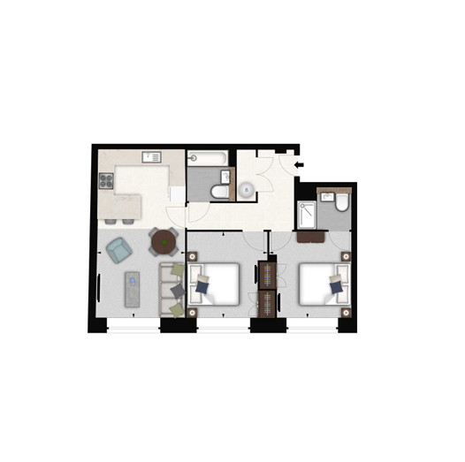Flat 22 Palace Wharf Apartments, London floorplan