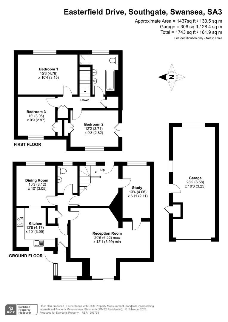 Easterfield Drive, Southgate, Swansea SA3, 3 bedroom detached house for