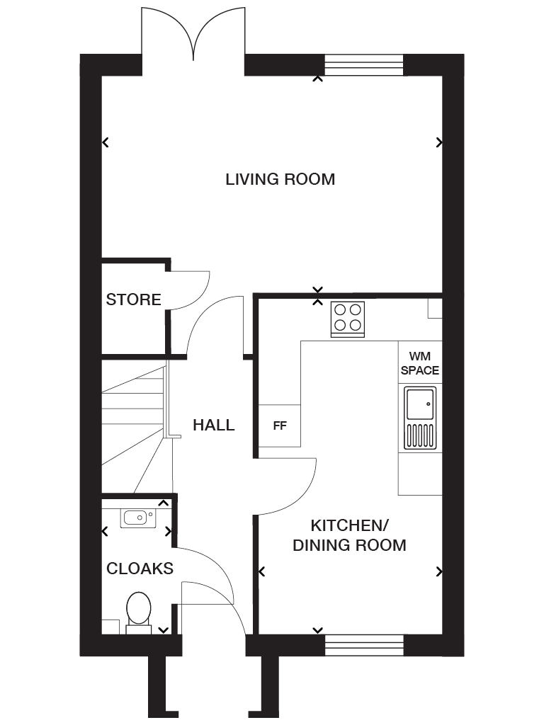 Plot 25, Ellery Corner, Holsworthy floorplan