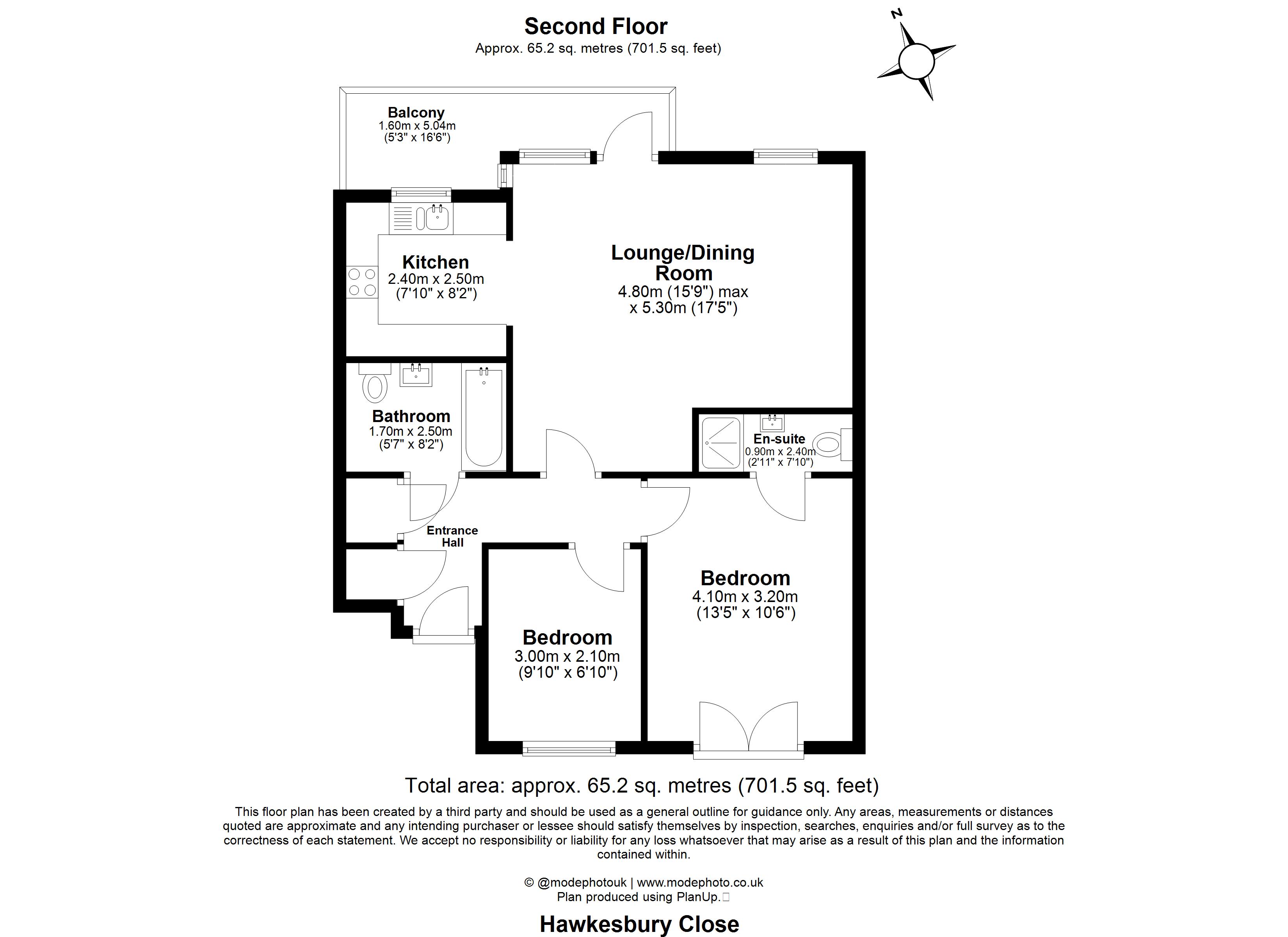 15, Hawkesbury Close, Hainault floorplan