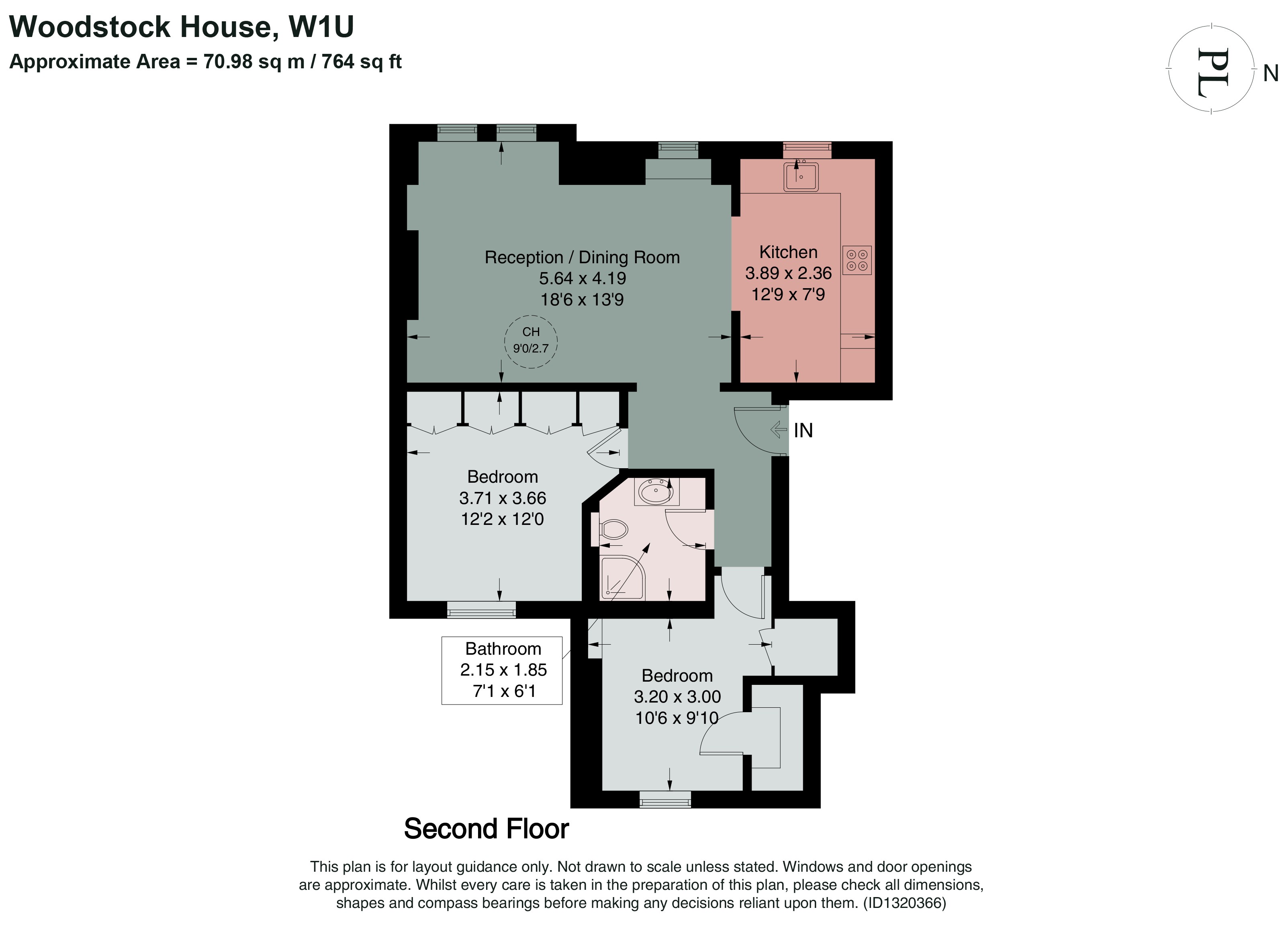 3 Woodstock House, 11, Marylebone High Street, London floorplan