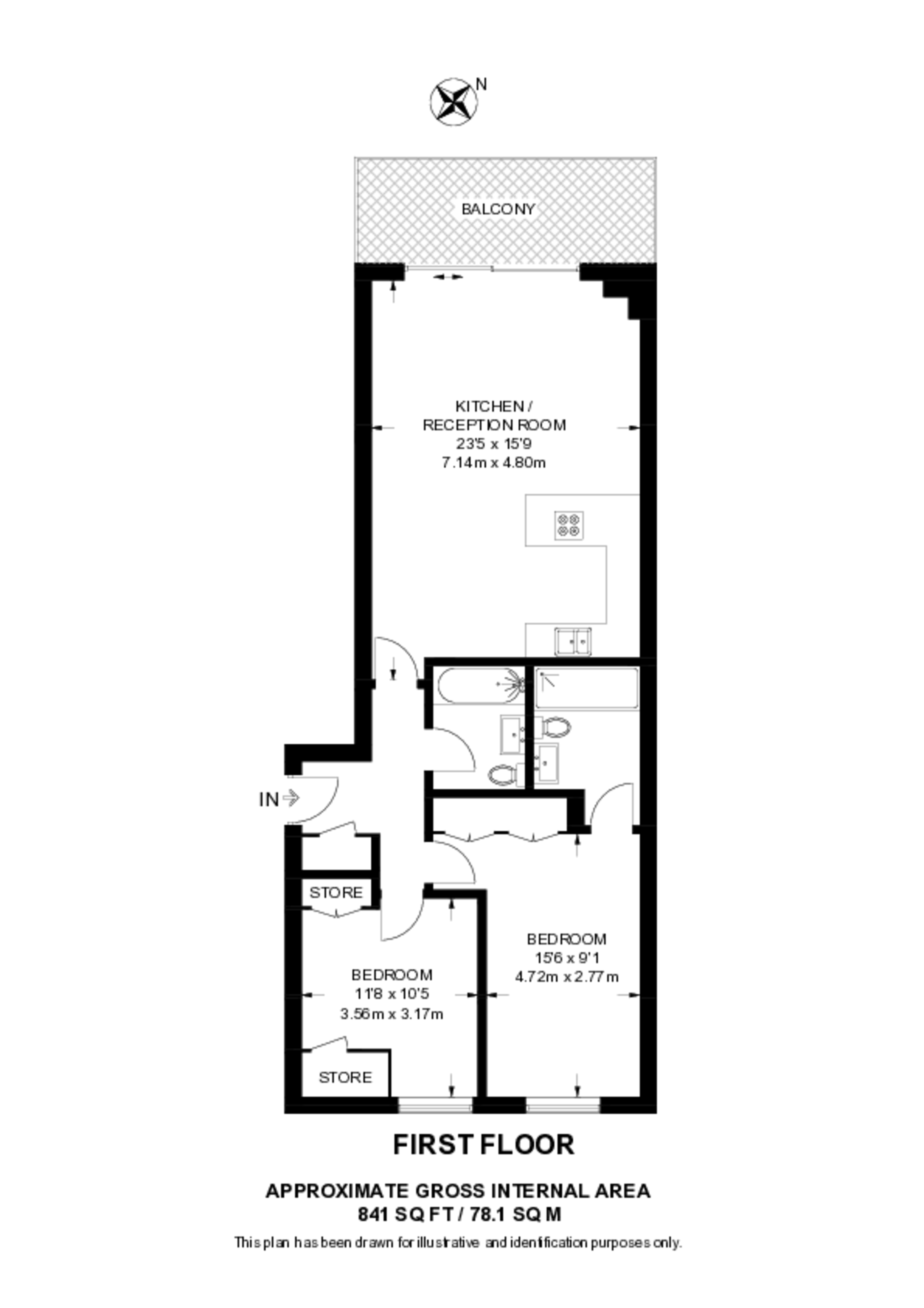 Regatta Point, Brentford floorplan