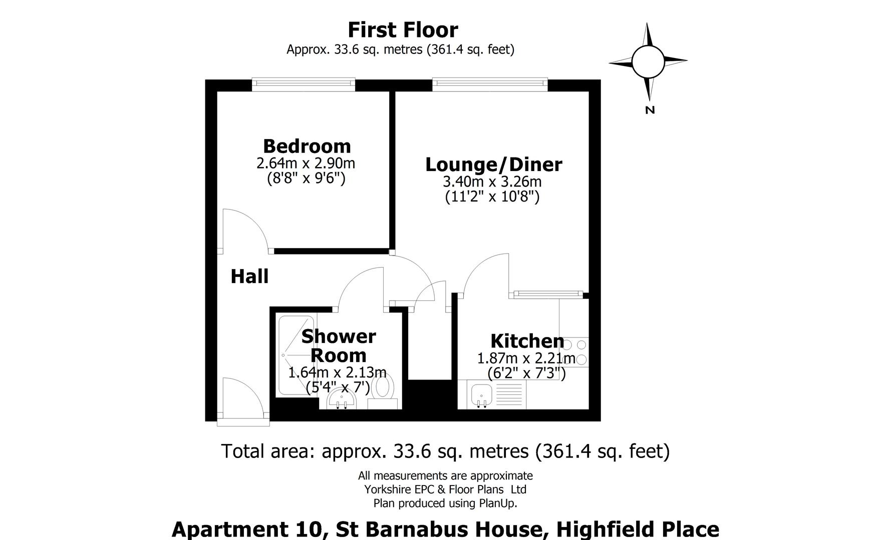Flat 10, St. Barnabas House, 23 Highfield Place, Sheffield floorplan