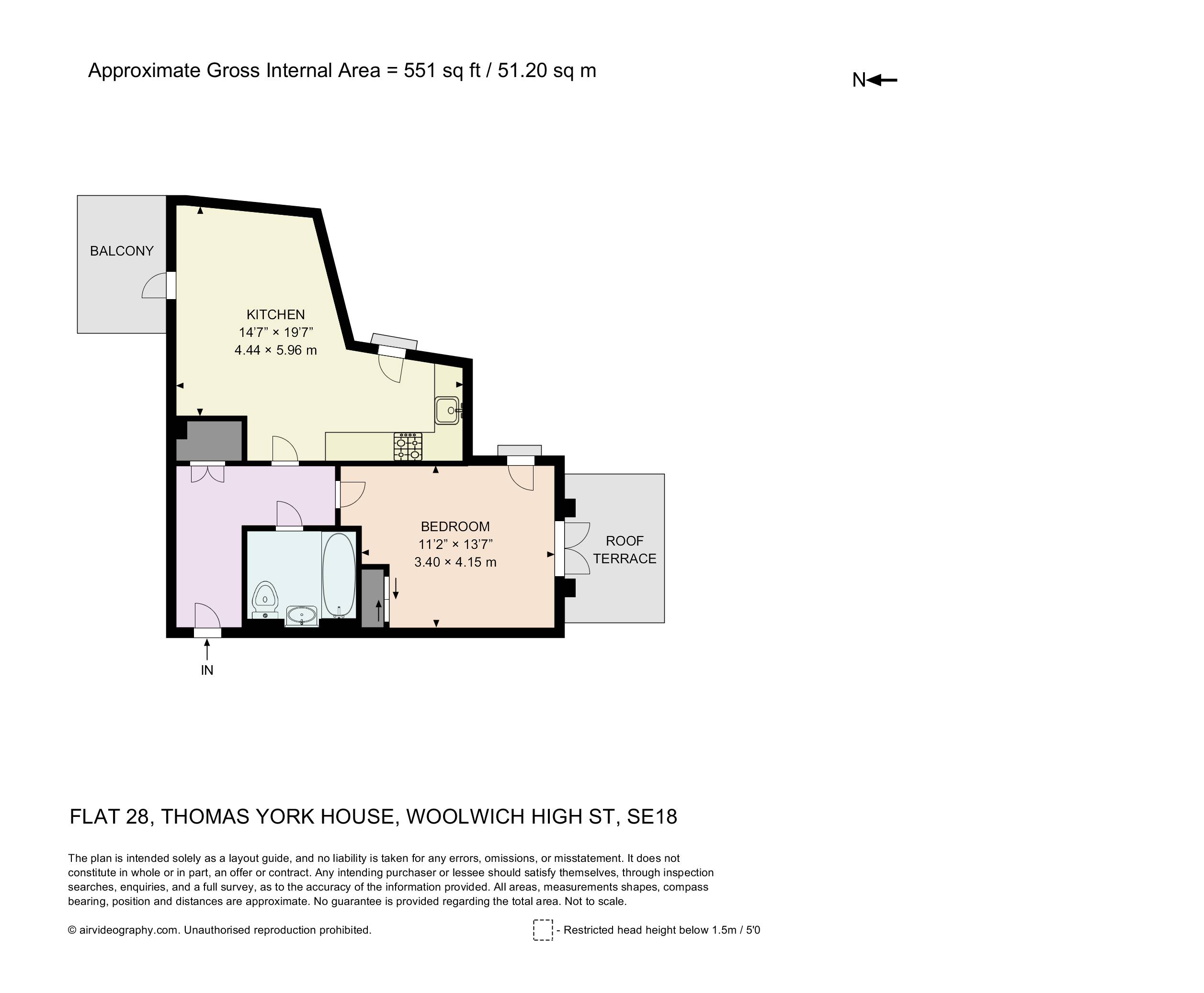 Flat 28, Thomas York House, Woolwich High Street, London floorplan