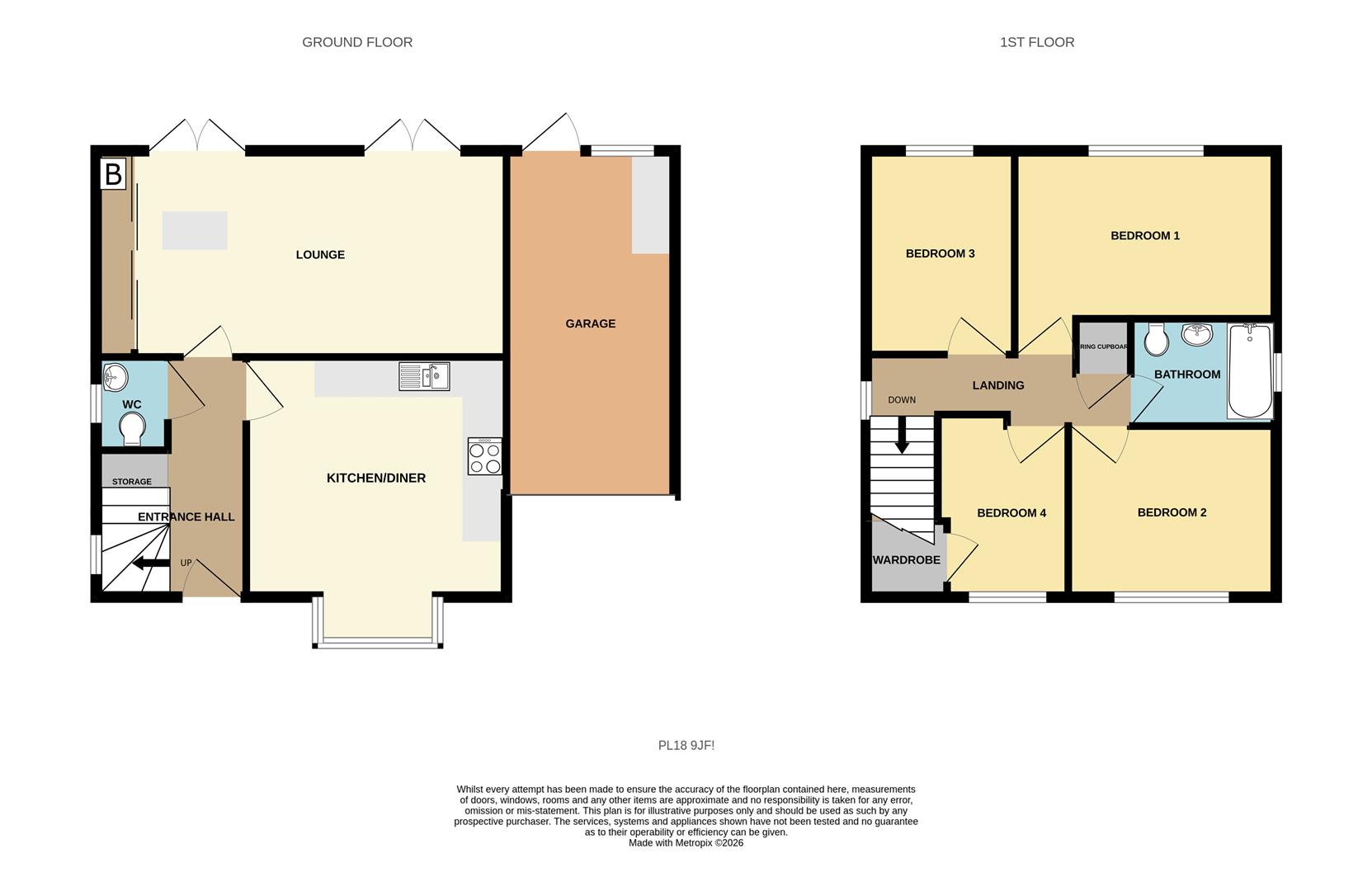 7, Pine View, Gunnislake floorplan