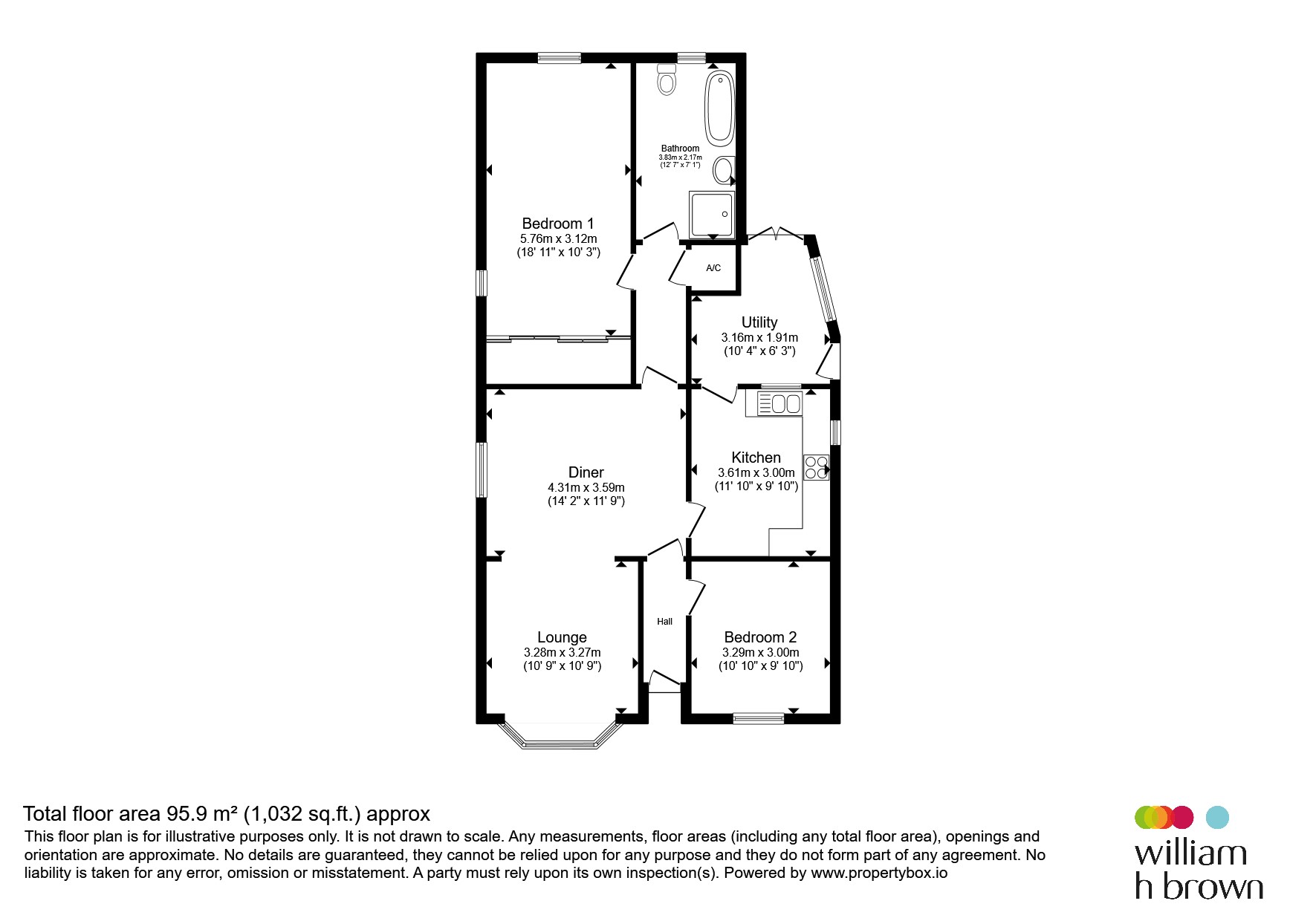 Panslea, Lynn Road, Wisbech floorplan
