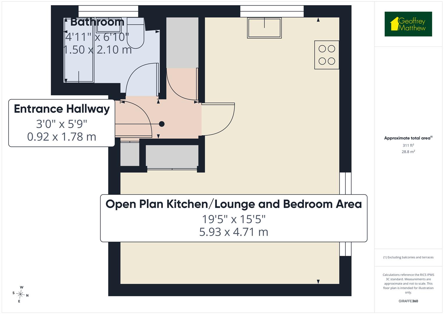 93, Wisden Road, Pin Green, Stevenage floorplan