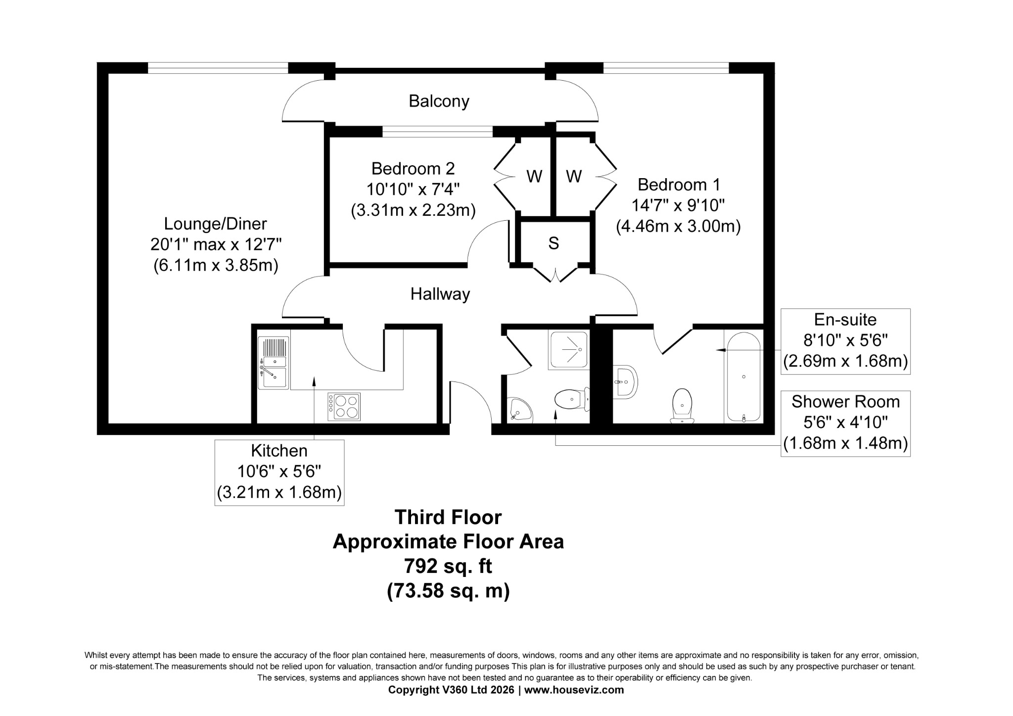 Apartment 77, Britannic Park, Moseley floorplan