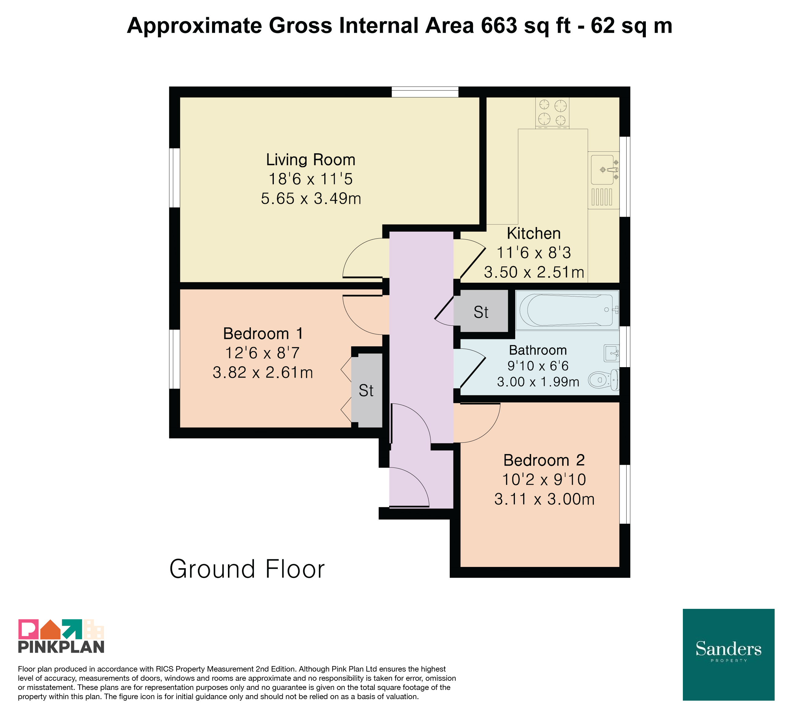 19, Marigold Place, Harlow floorplan