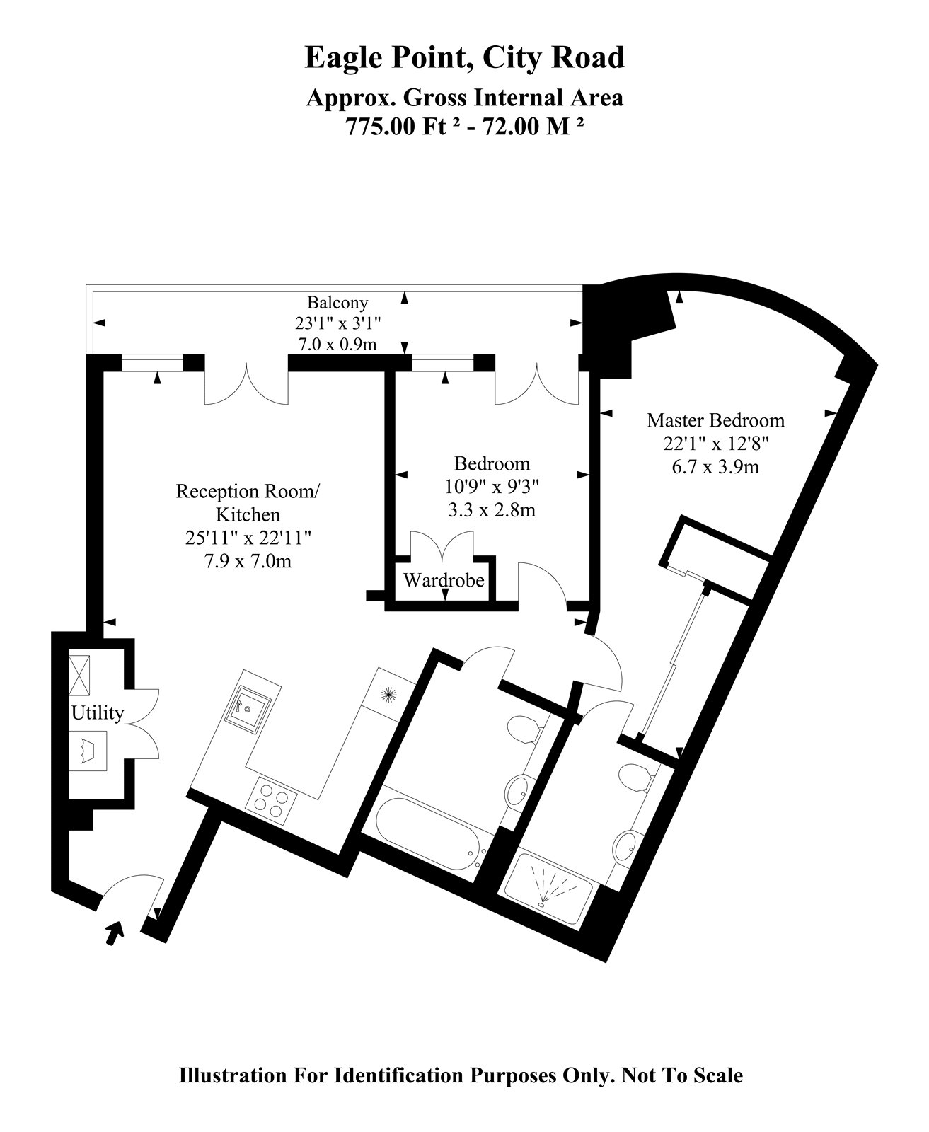 2 Bedrooms Flat for sale in Eagle Point, City Road EC1V