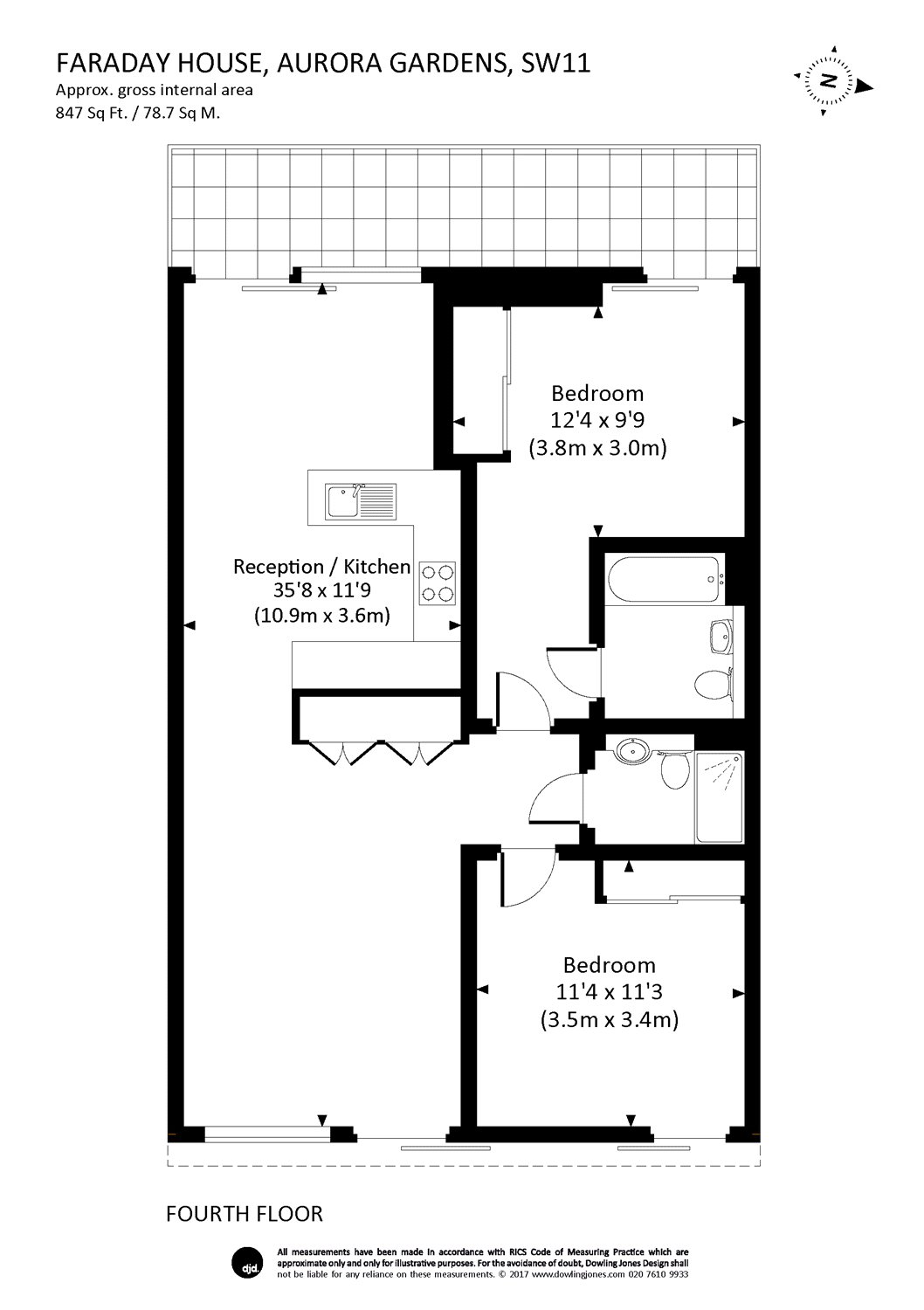 2 Bedrooms Flat to rent in Faraday House, Battersea Power Station, Aurora Gardens, London SW11