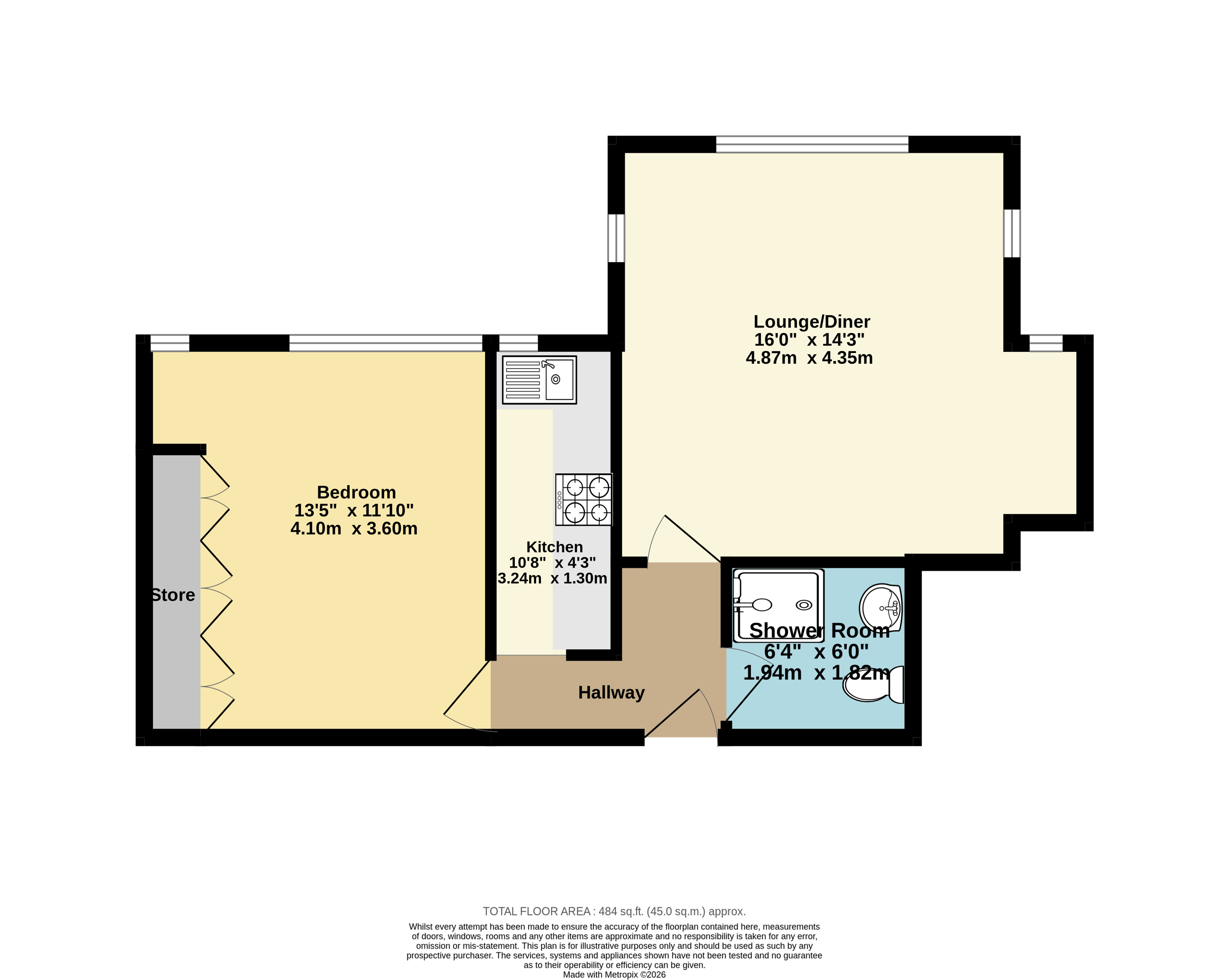Flat 13, Kingsgate Castle,, Joss Gap Road, Kent floorplan