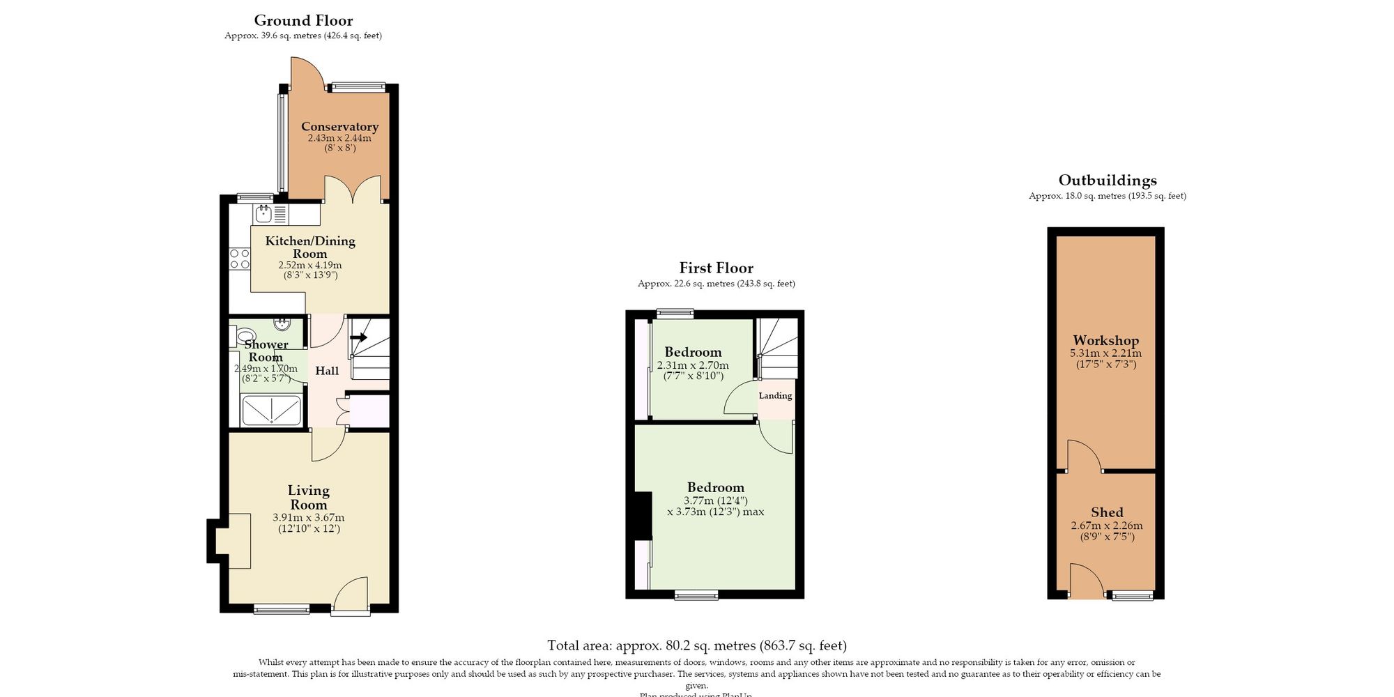 1 Old Post Office Row Church Road, Bury St. Edmunds floorplan