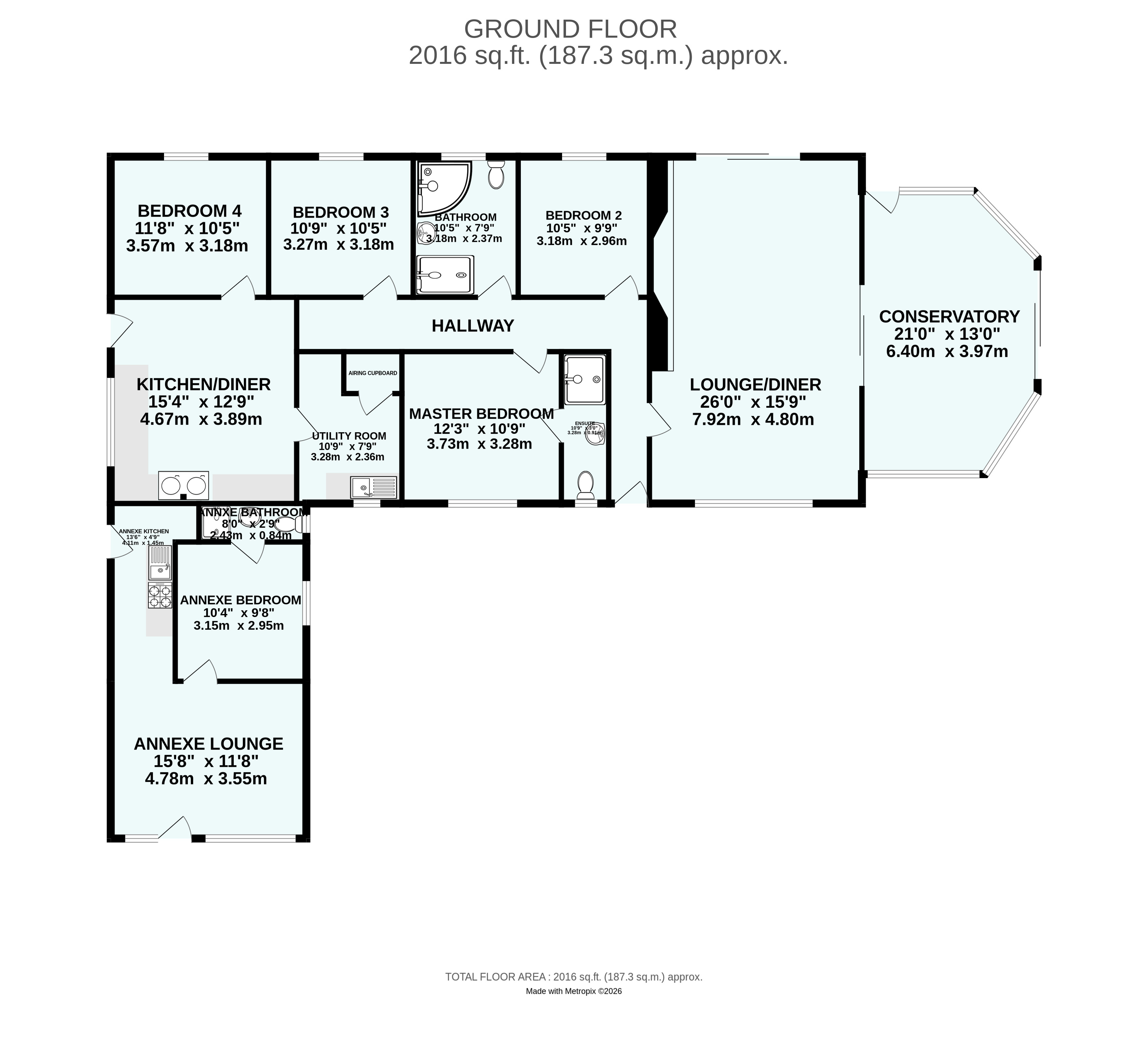 Forresters Lodge,, Mawgan, Cornwall floorplan