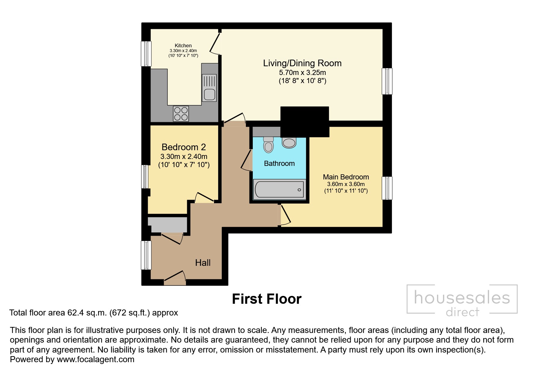 Flat 38, The Priory, Haywards Heath floorplan