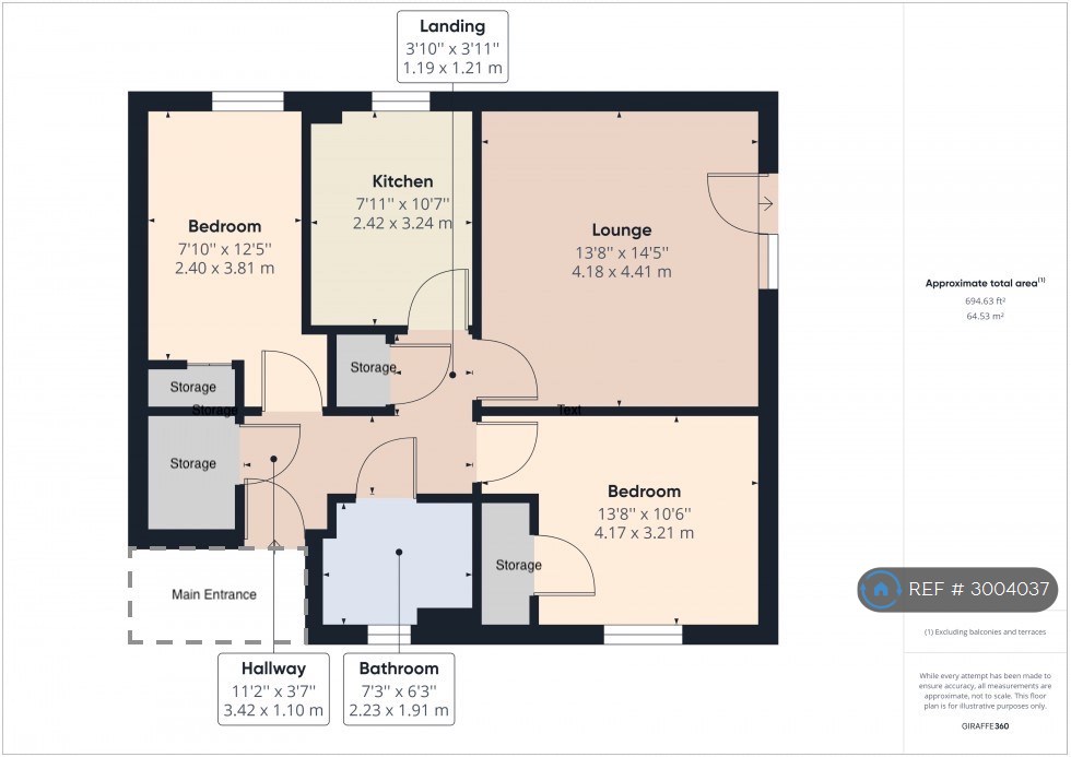 Flat, Hammonds House Victory Close, Staines-Upon-Thames floorplan
