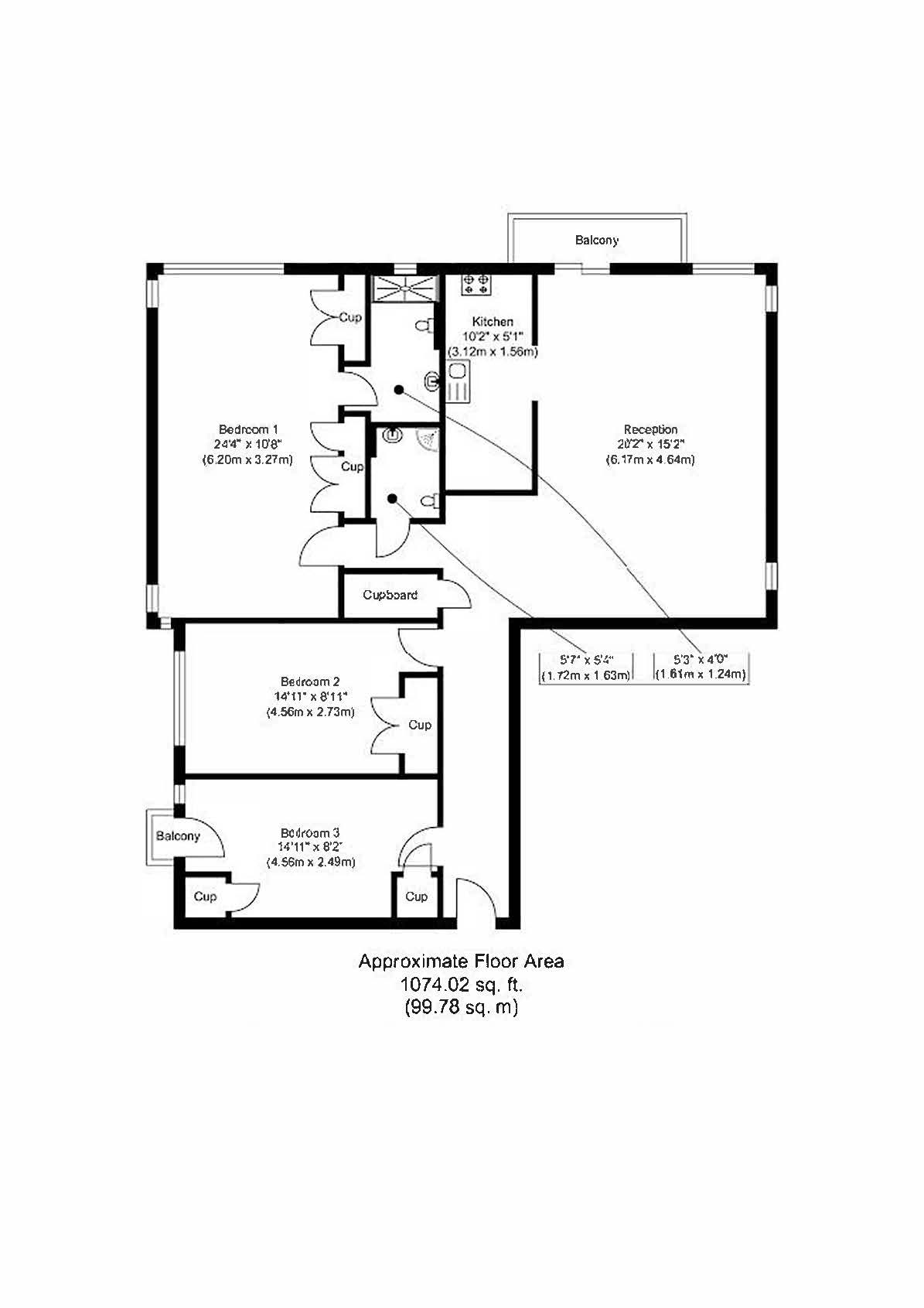 3 Bedrooms Flat to rent in The Quadrangle, London W2