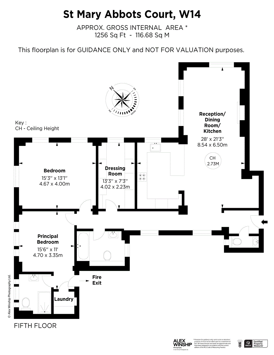 61, St Mary Abbots Court, London floorplan