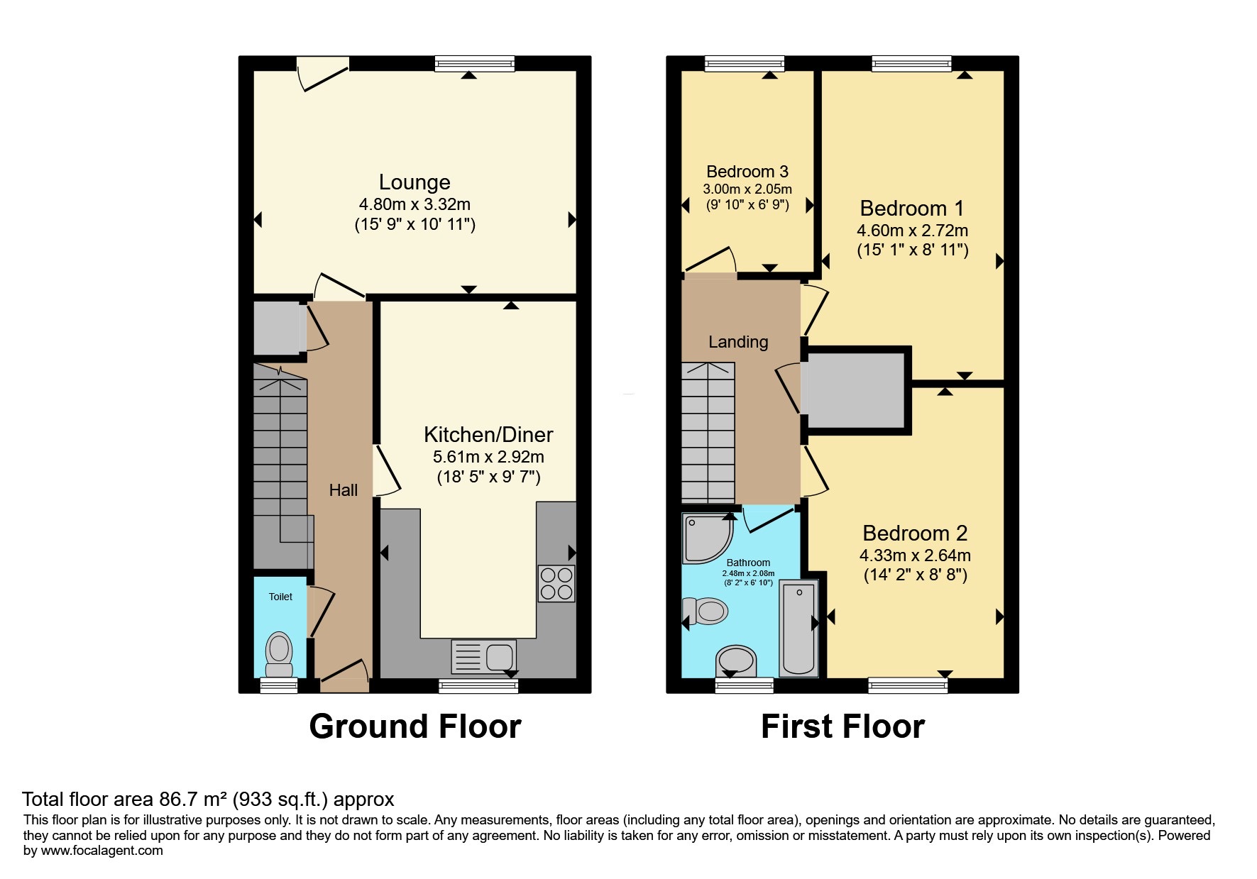 10, Creswick Way, Sheffield floorplan