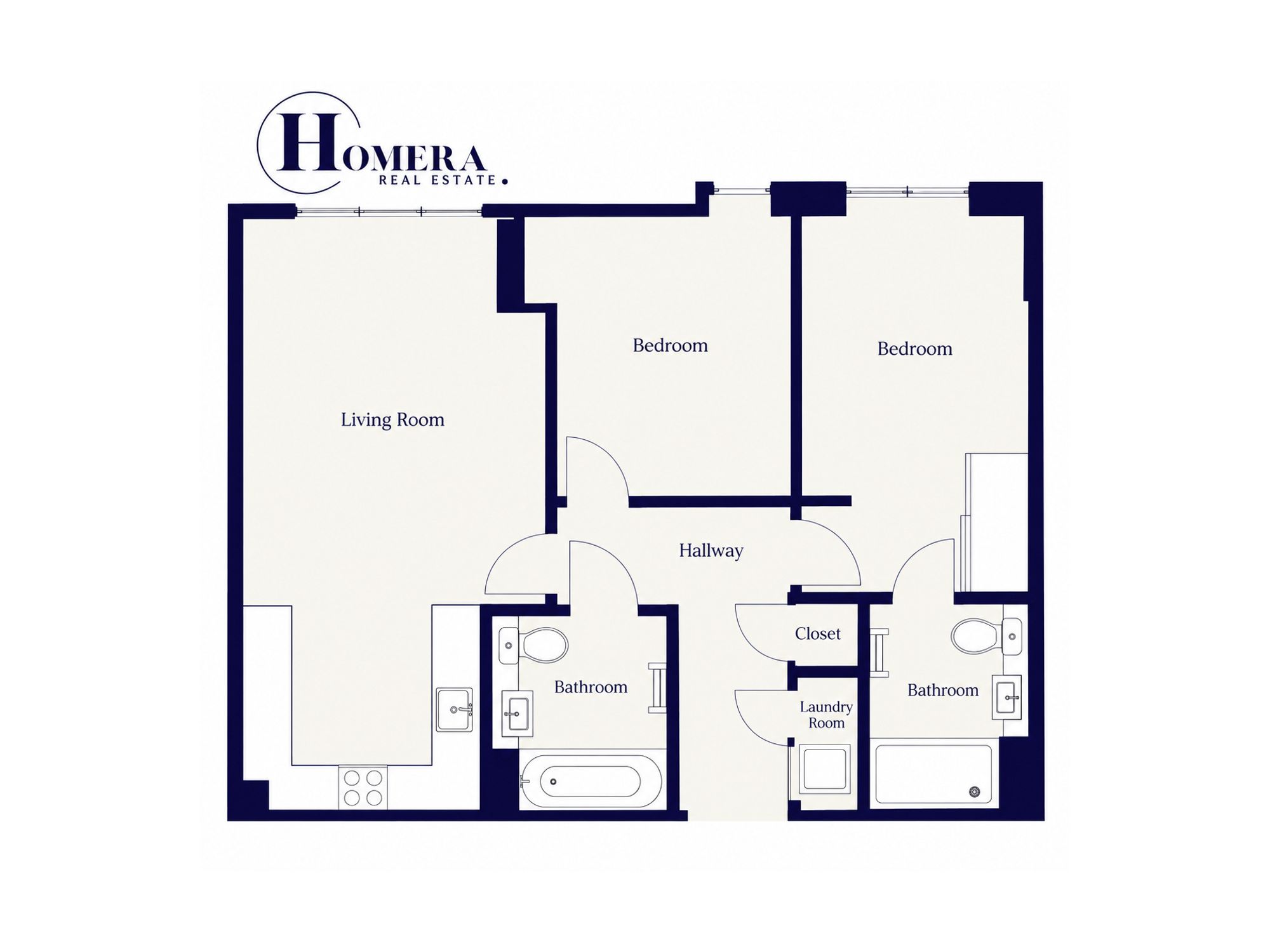 Flat 30, Pinnacle Apts, Croydon floorplan