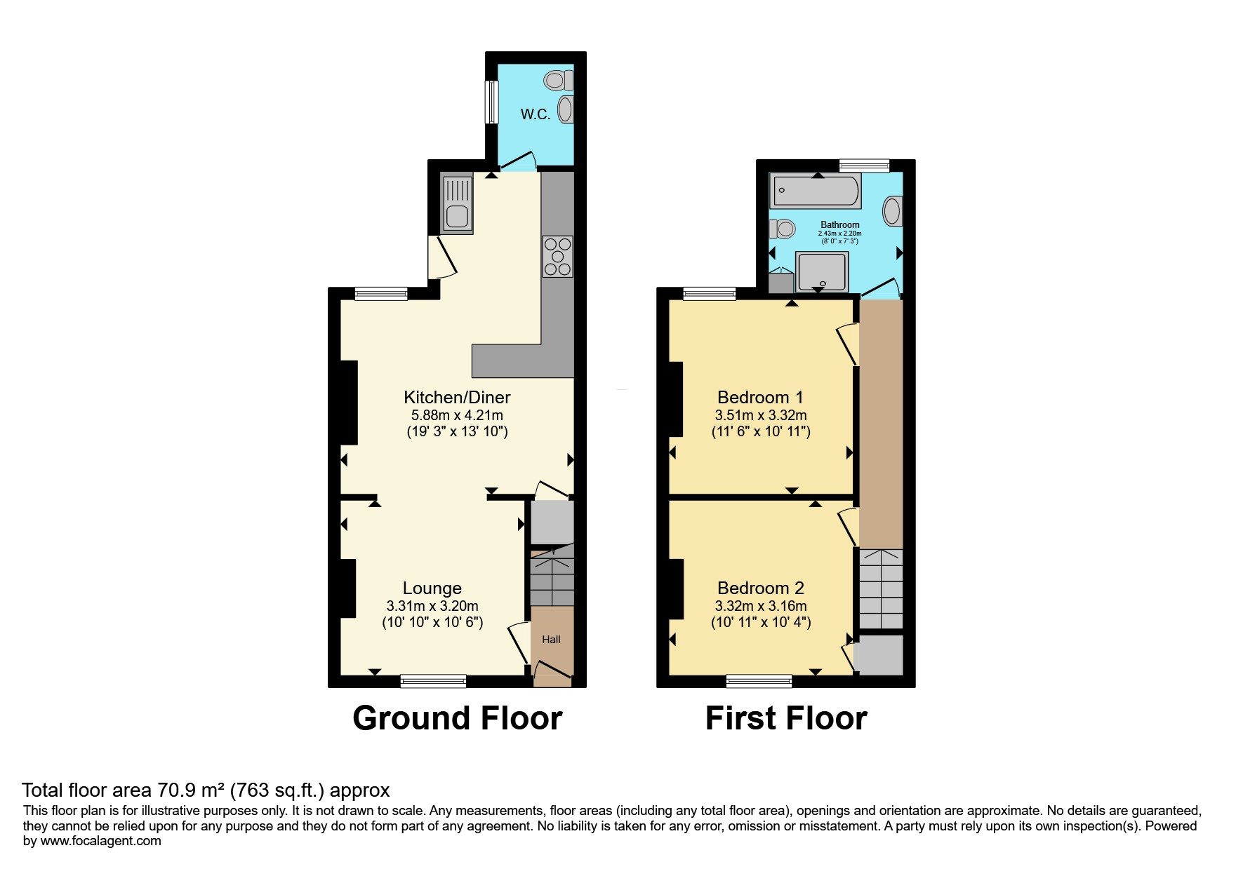 9, Castle Terrace Road, Sleaford floorplan