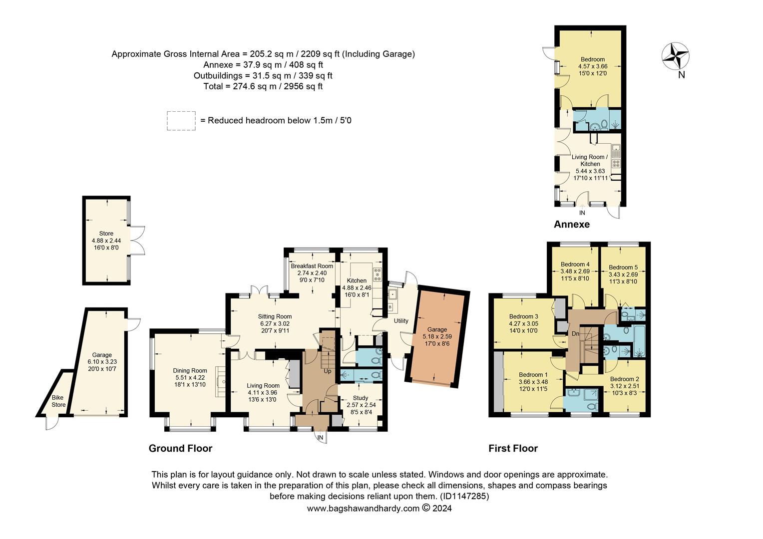 1, Hallsland Way, Oxted floorplan
