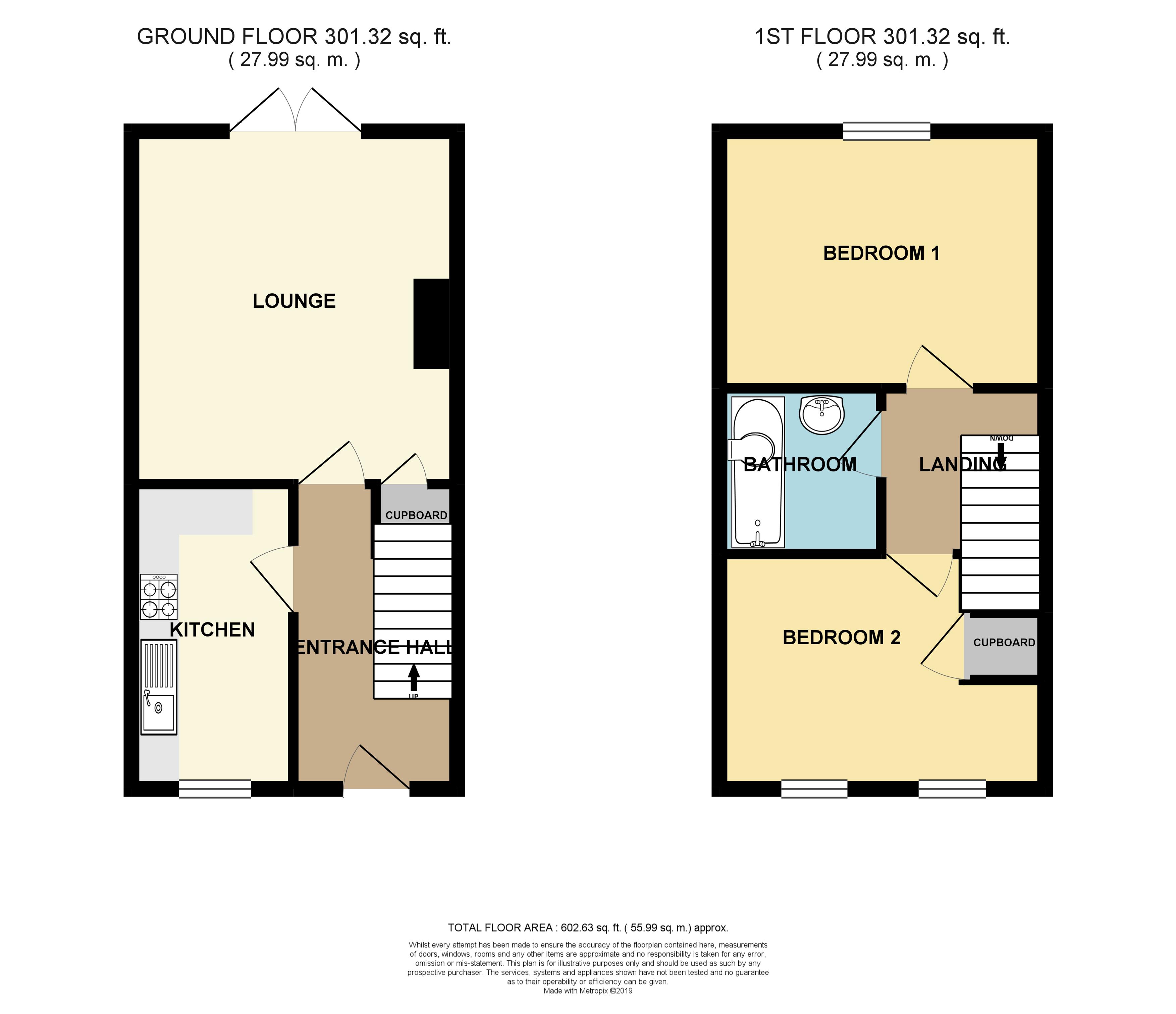 2 Bedrooms Terraced house for sale in Drake Road, Chafford Hundred, Grays RM16