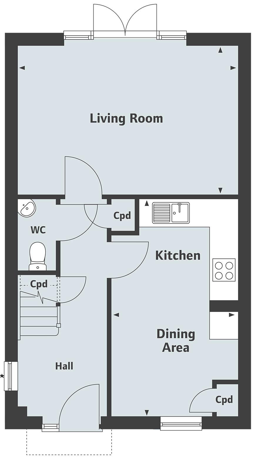 3 Bedrooms Semi-detached house for sale in 