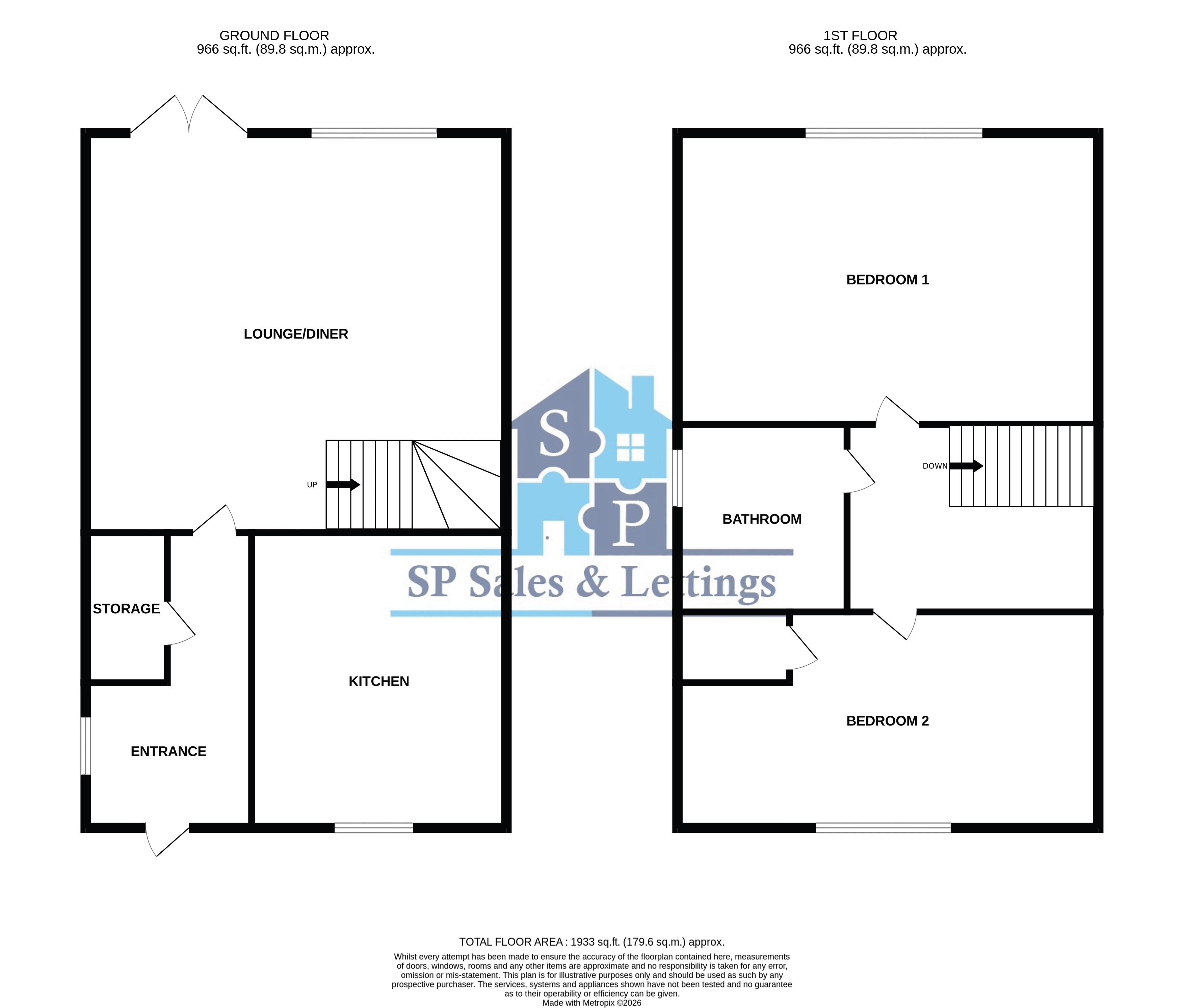 6, Snowdon Close, Loughborough floorplan